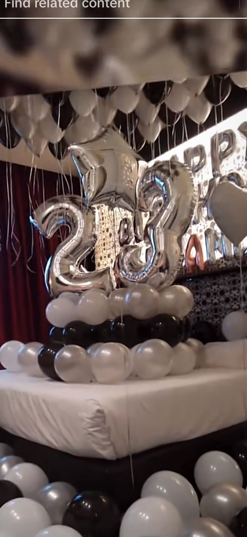 Habitacion con globos
