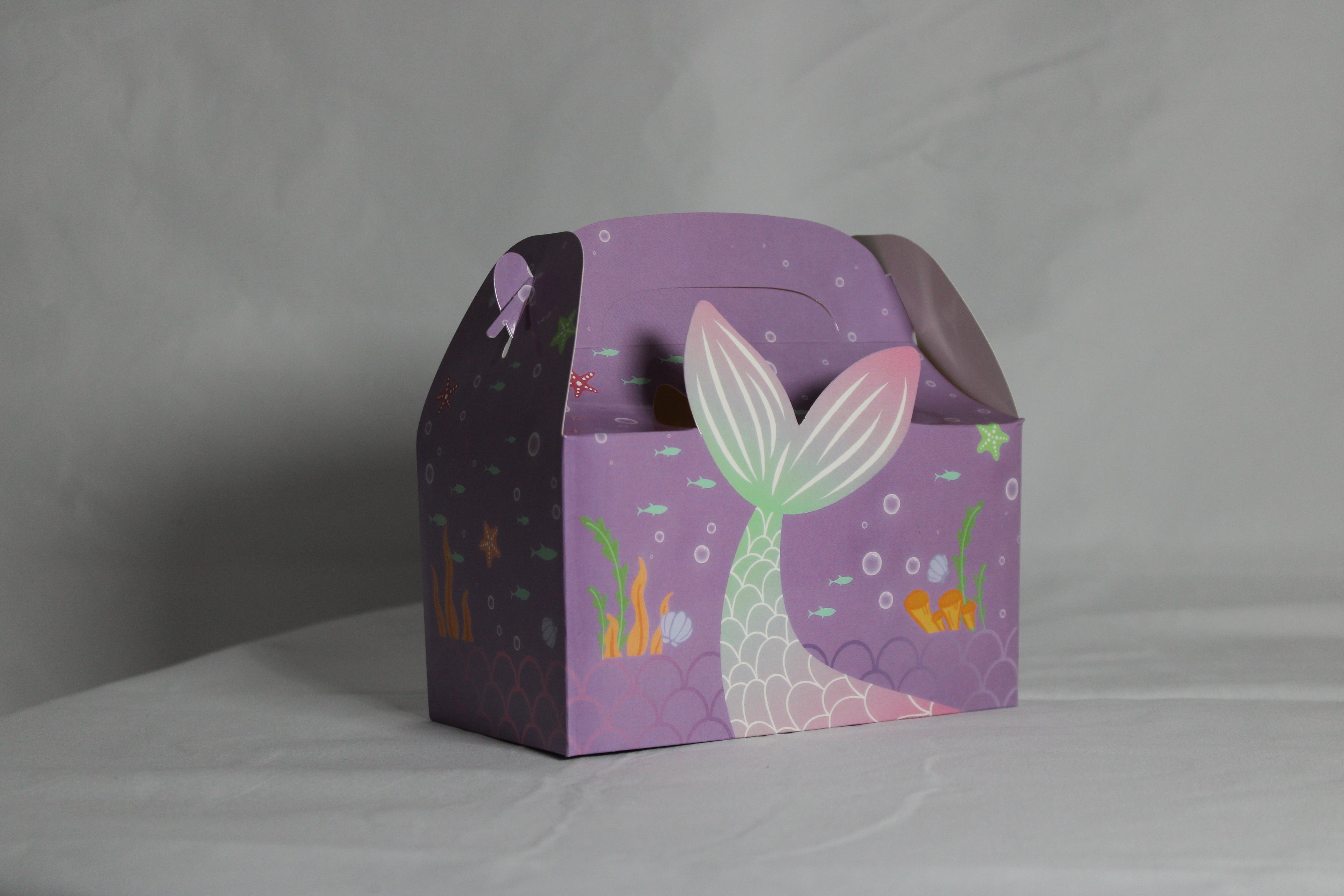 Caja para cotillon de tematica de sirena