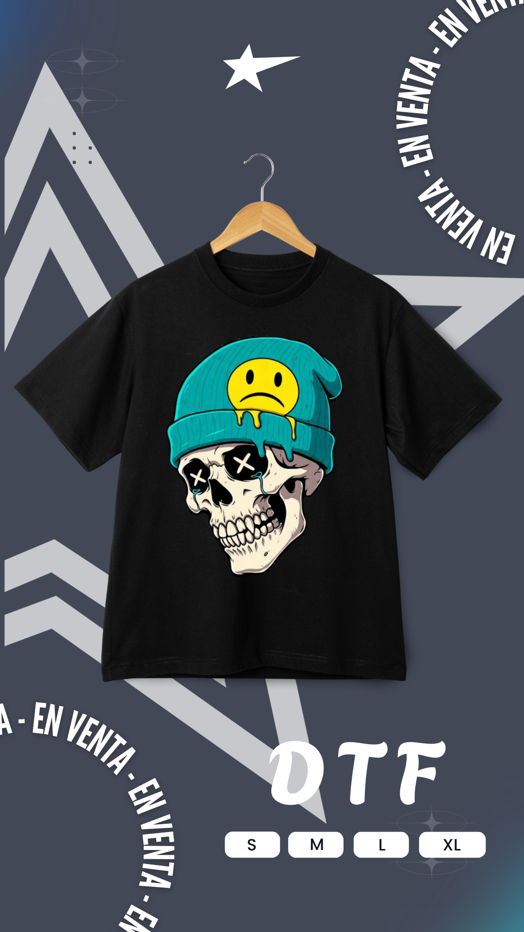 Camiseta DTF Calabera