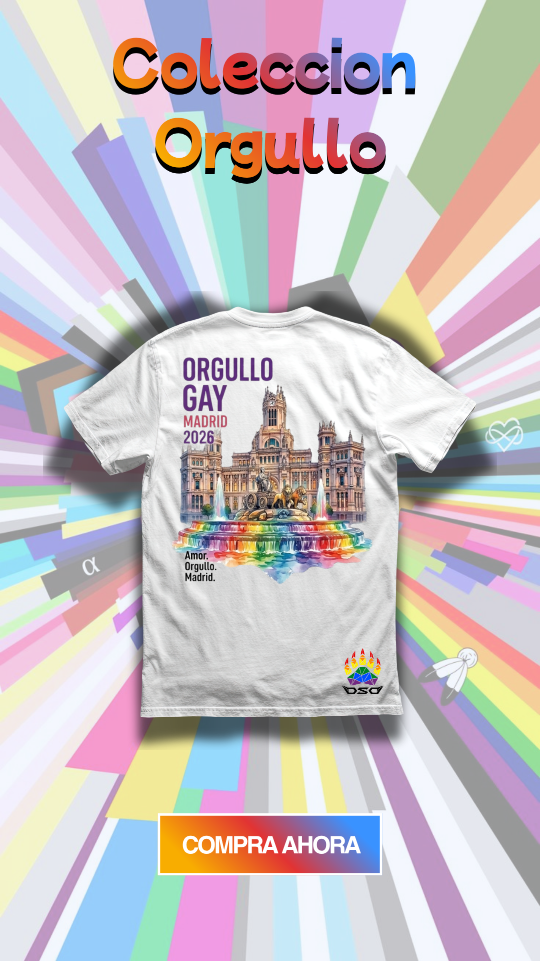 Camiseta DTF Cibeles Orgullo