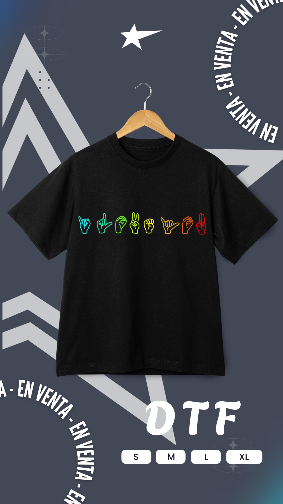 Camiseta DTF ILOVEYOU