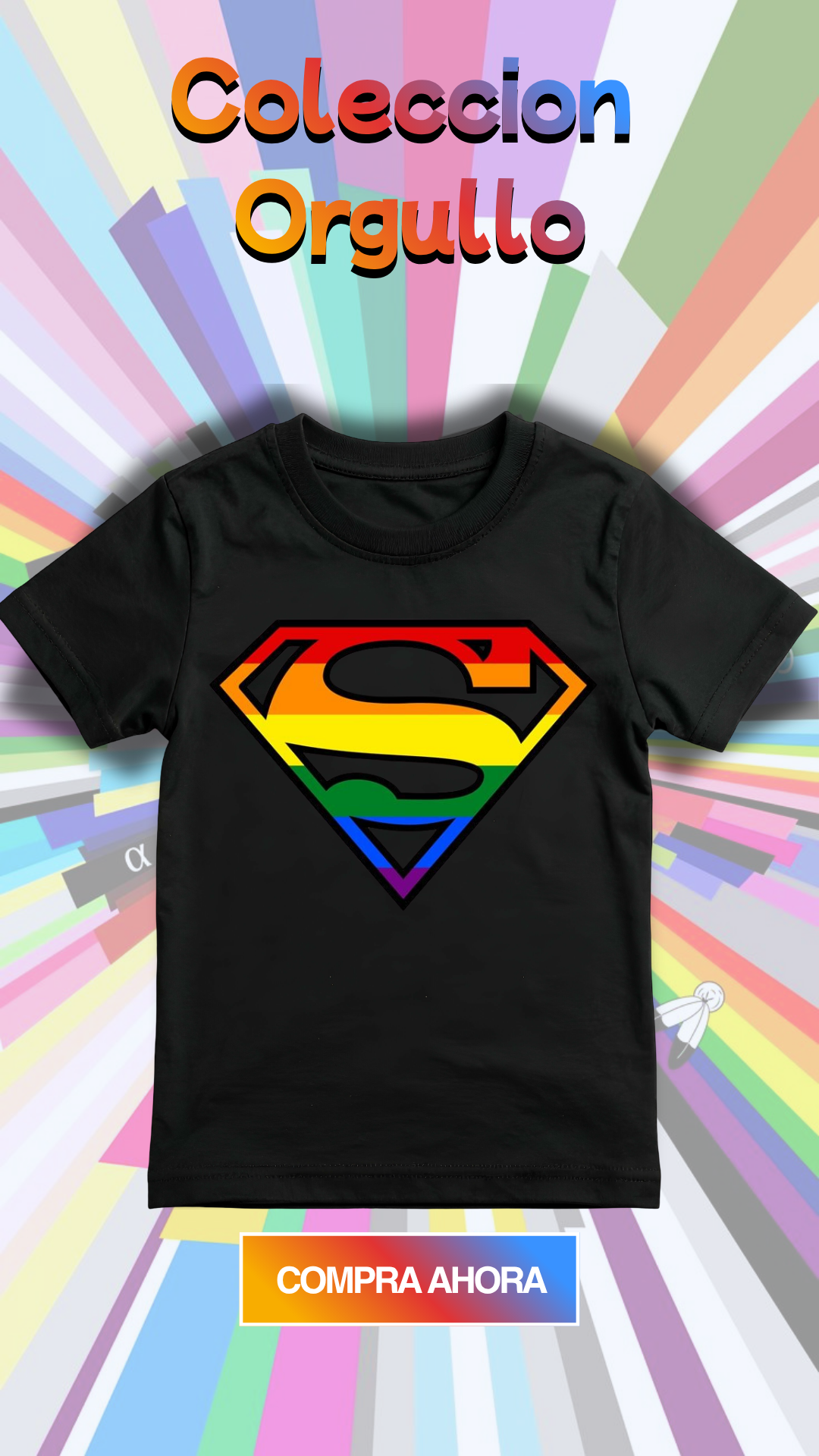 Camiseta DTF Superman orgullo
