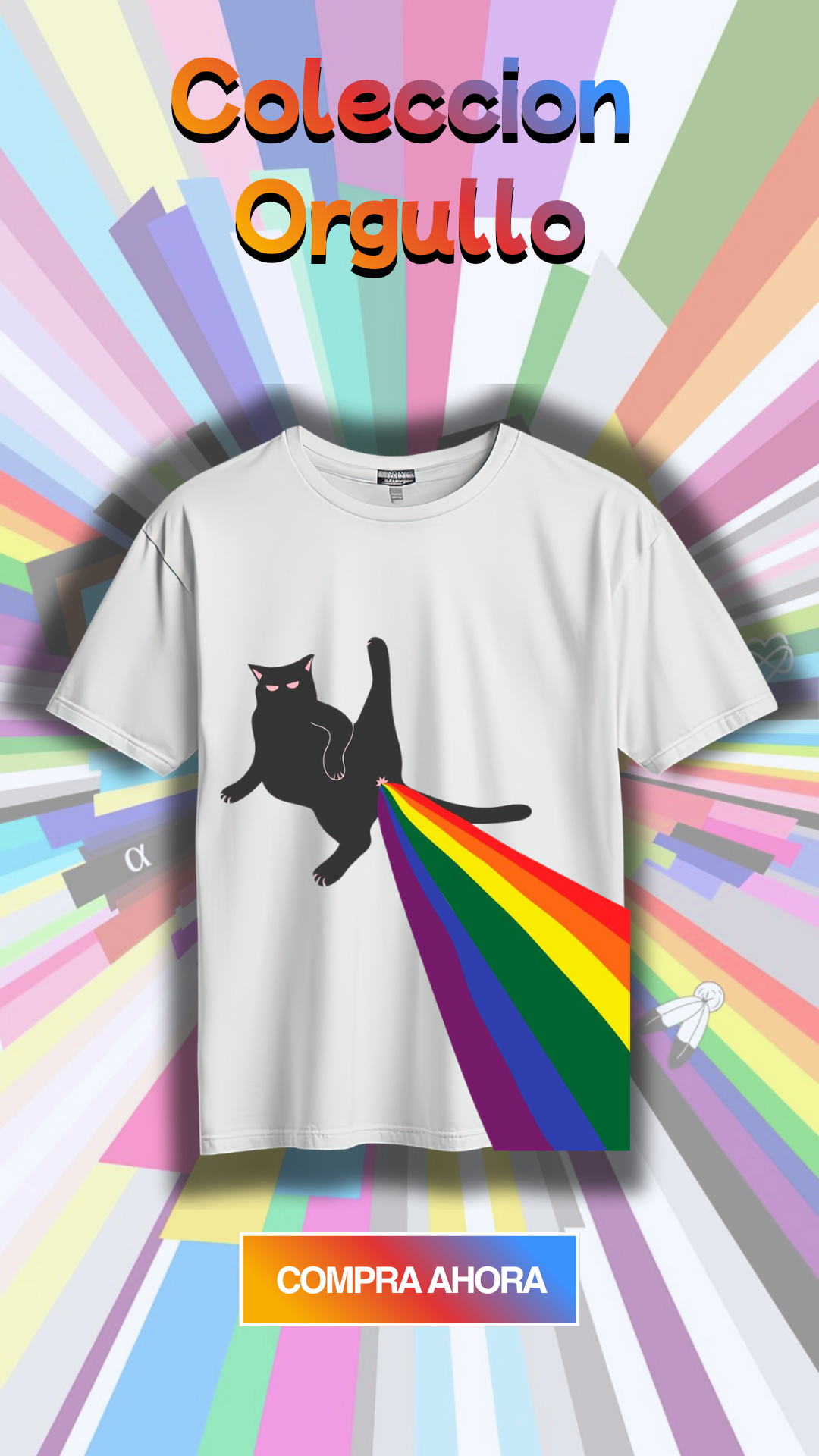 Camiseta DTF gato