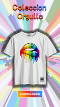 Camiseta DTF labio orgullo