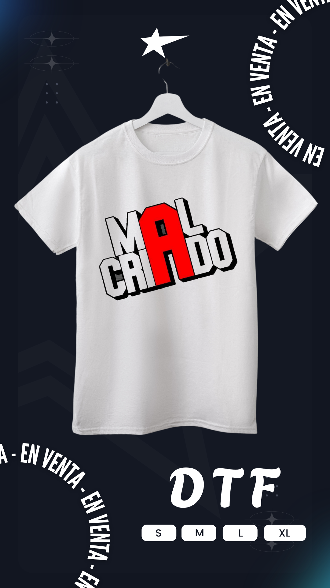 Camiseta DTF Mal Criado