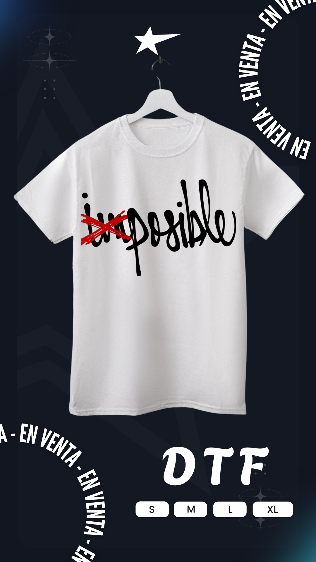 Camiseta DTF Posible