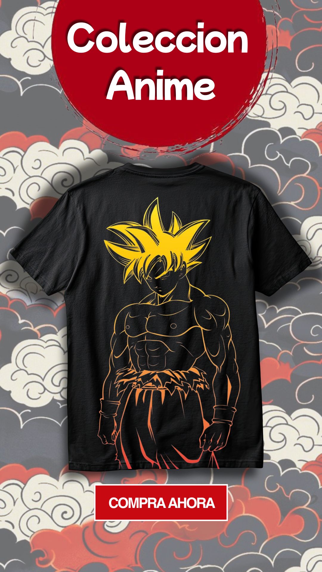Camiseta Goku Sayayin DTF