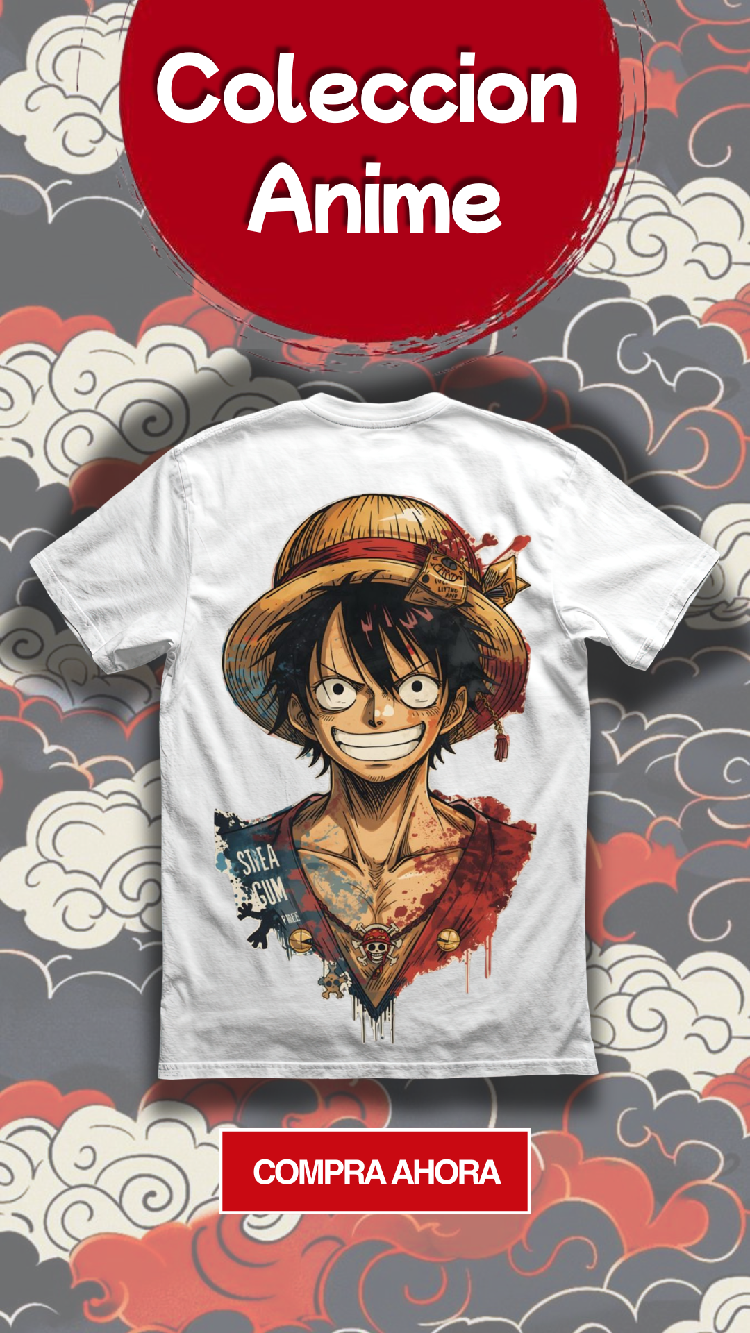 Camiseta Luffy DTF