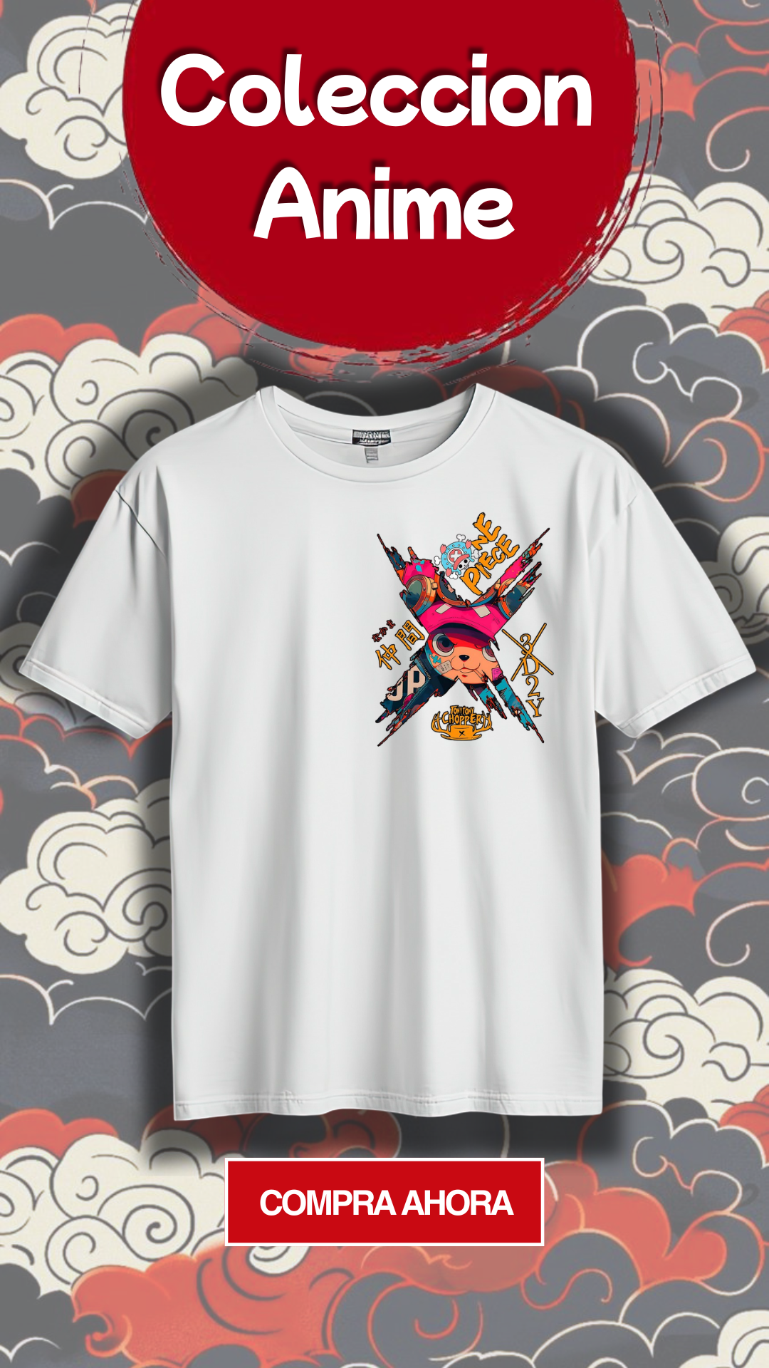 Camiseta one piece DTF