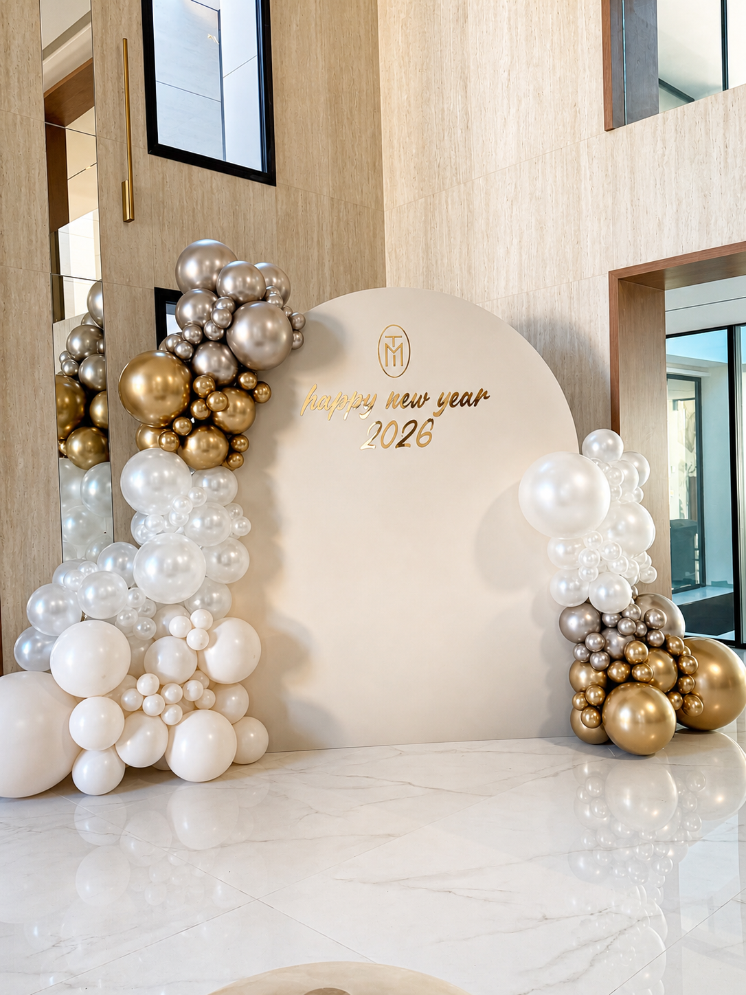 Decoración elegante año nuevo