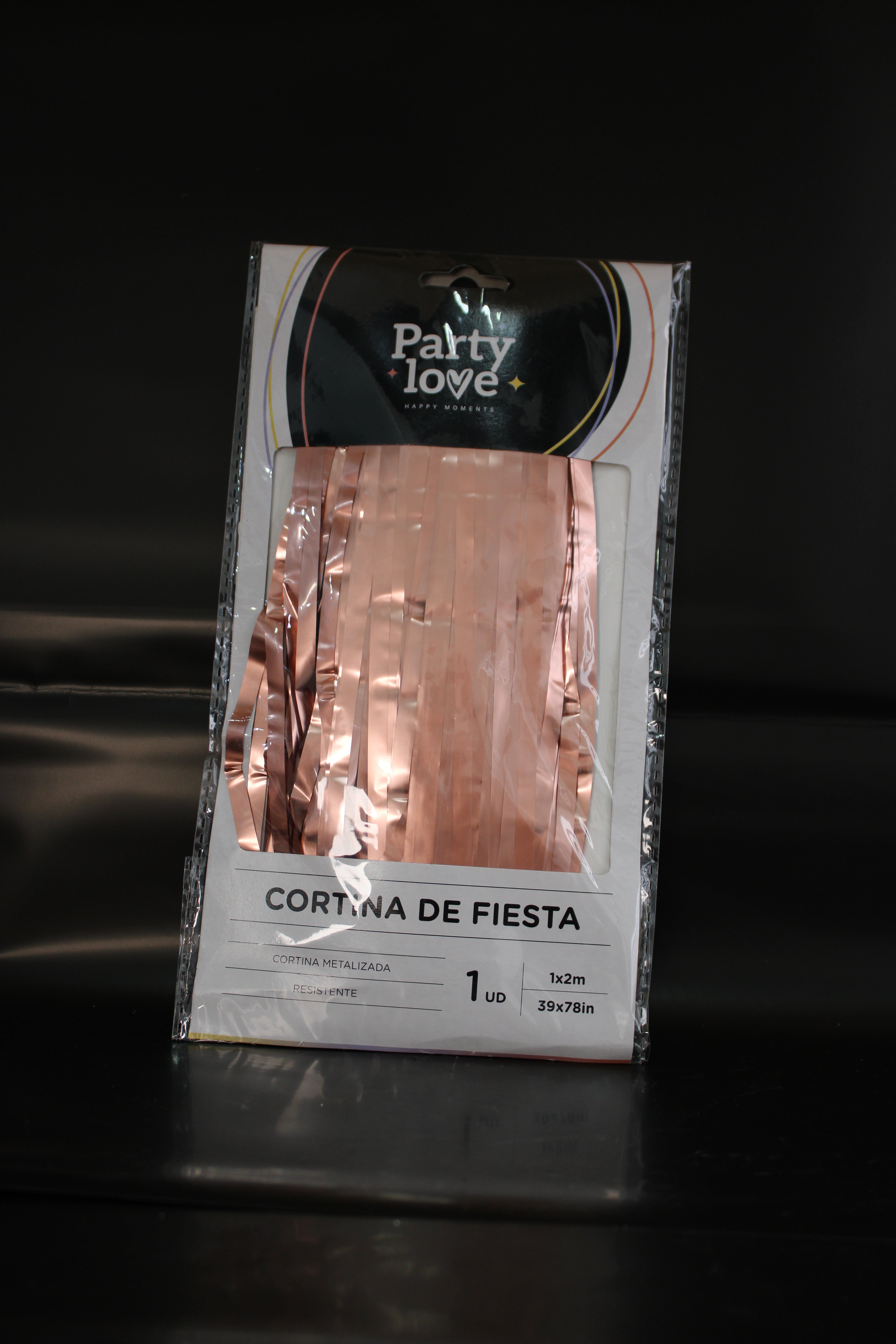 Cortina rosa oro