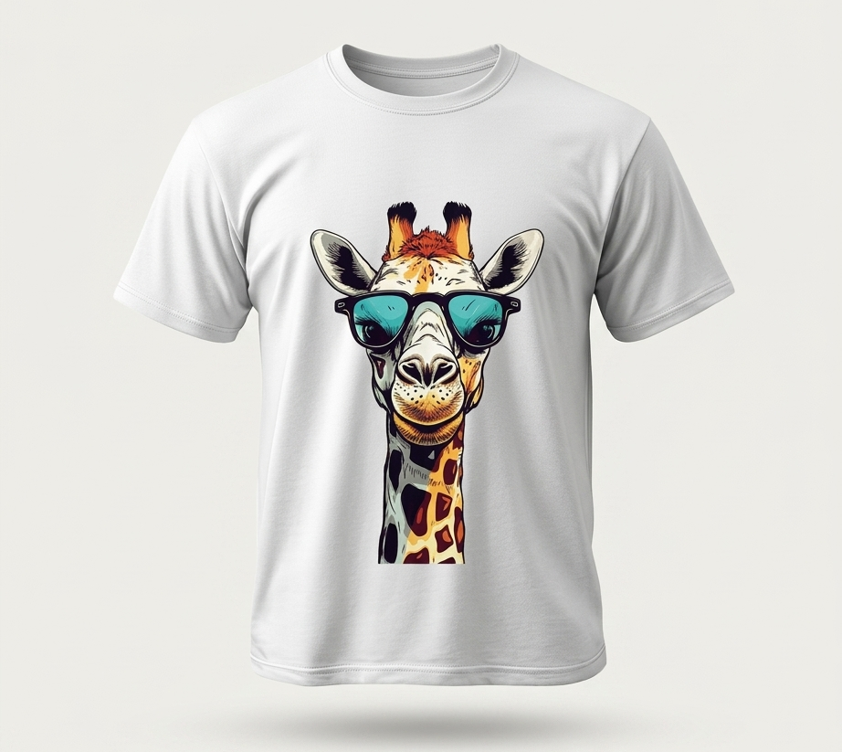 diseño en camiseta central en sublimacion