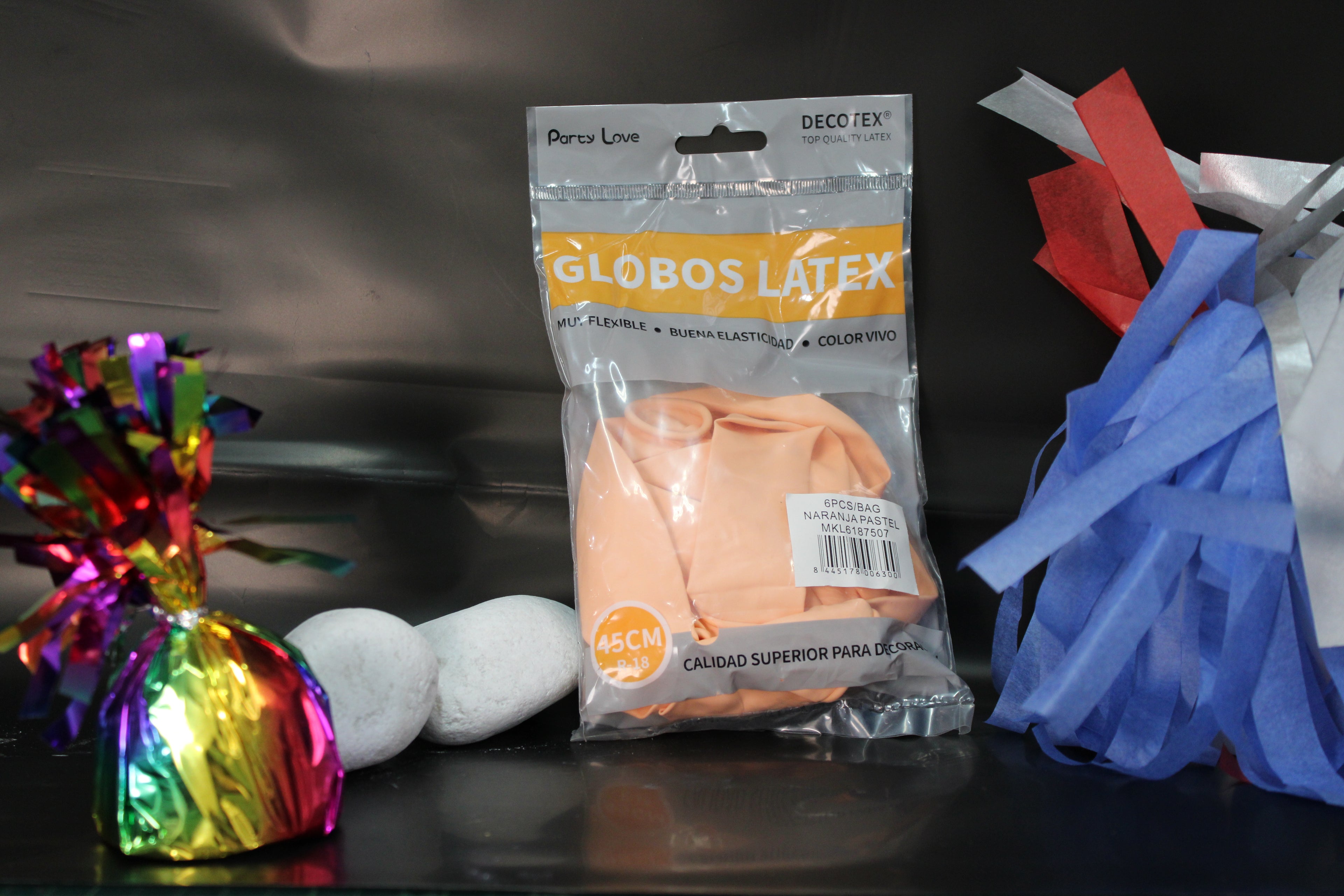 Globo R18 naranja pastel