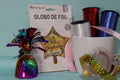 Globo foil estrella feliz cumpleaños dorada 45 cm