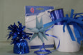 Globo foil estrella multipuntas azul pastel 76cm
