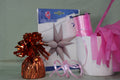 Globo foil estrella multipuntas rosa pastel 76 cm