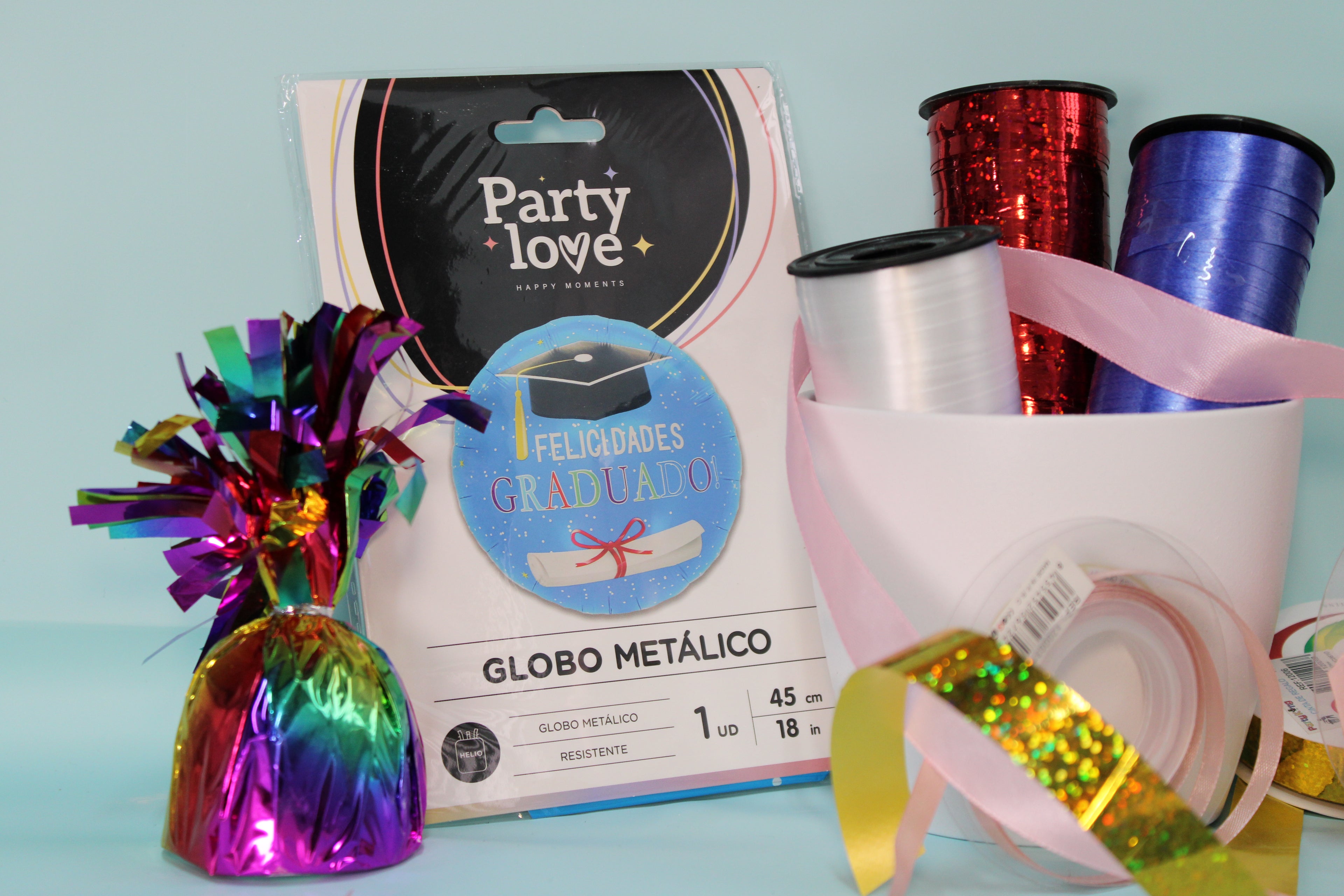 Globo foil felicidades graduado 45cm