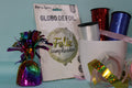 Globo foil feliz cumpleaños redondo dorado 45 cm
