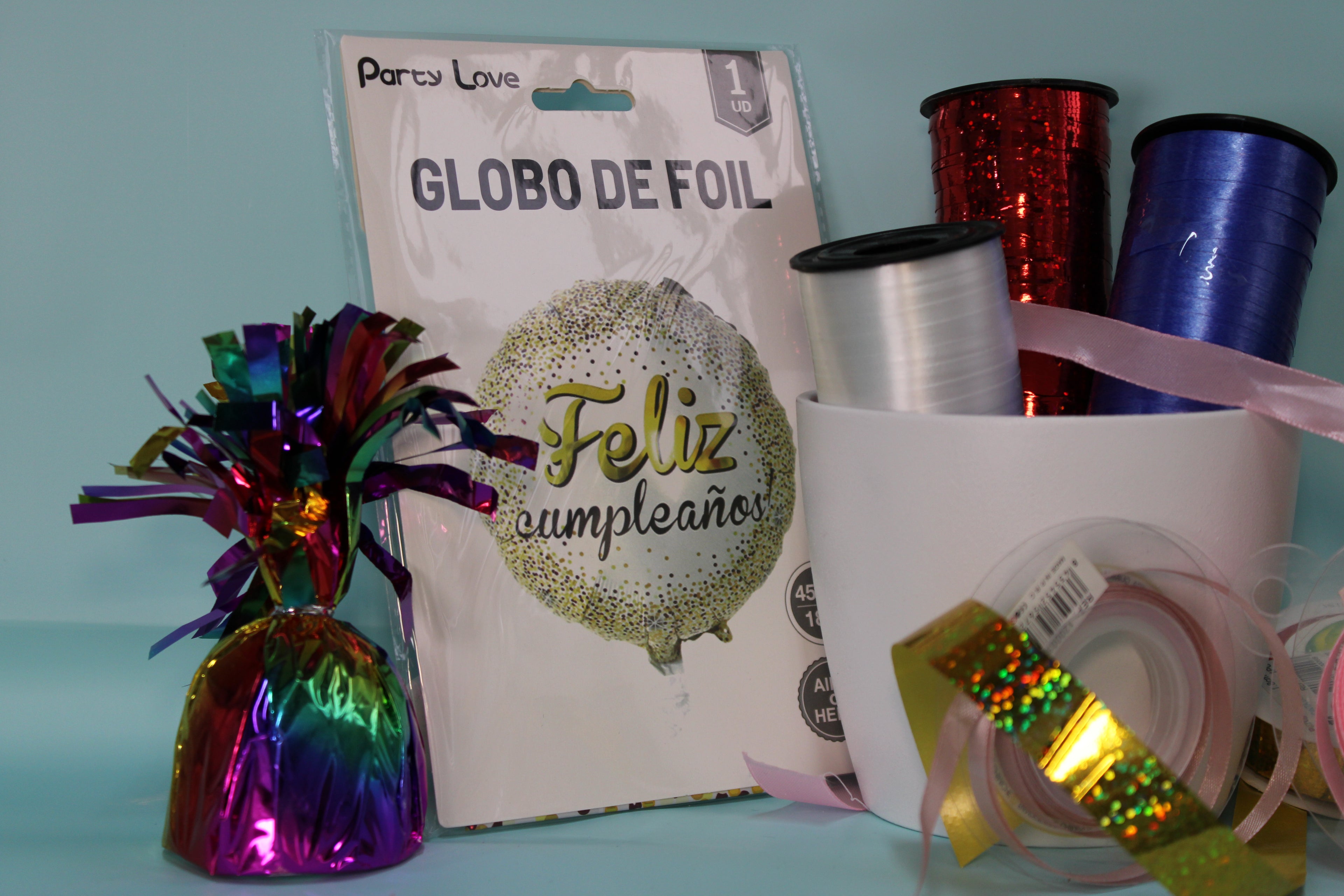 Globo foil feliz cumpleaños redondo dorado 45 cm