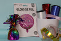 Globo foil feliz cumpleaños redondo rosa 45 cm