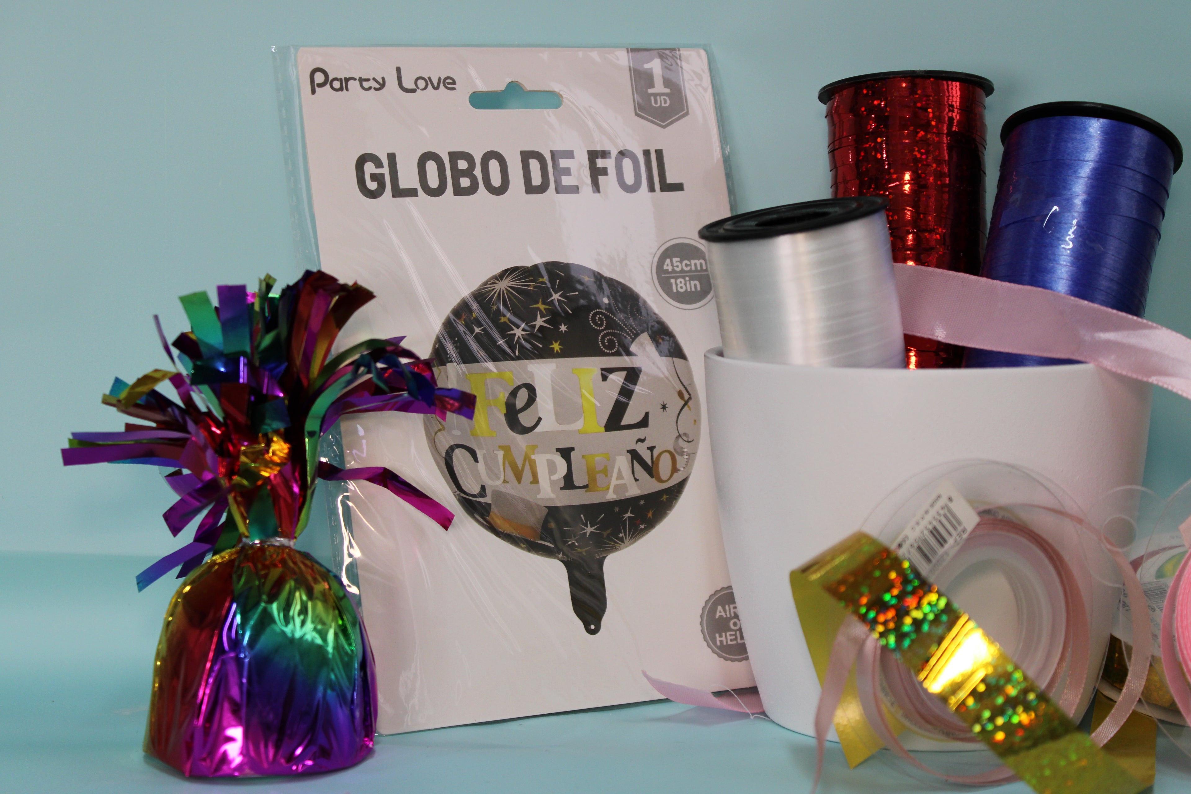 Globo foil redondo feliz cumpleaños 45cm