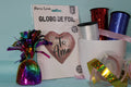 Globo foil te amo corazon rosa 43 cm