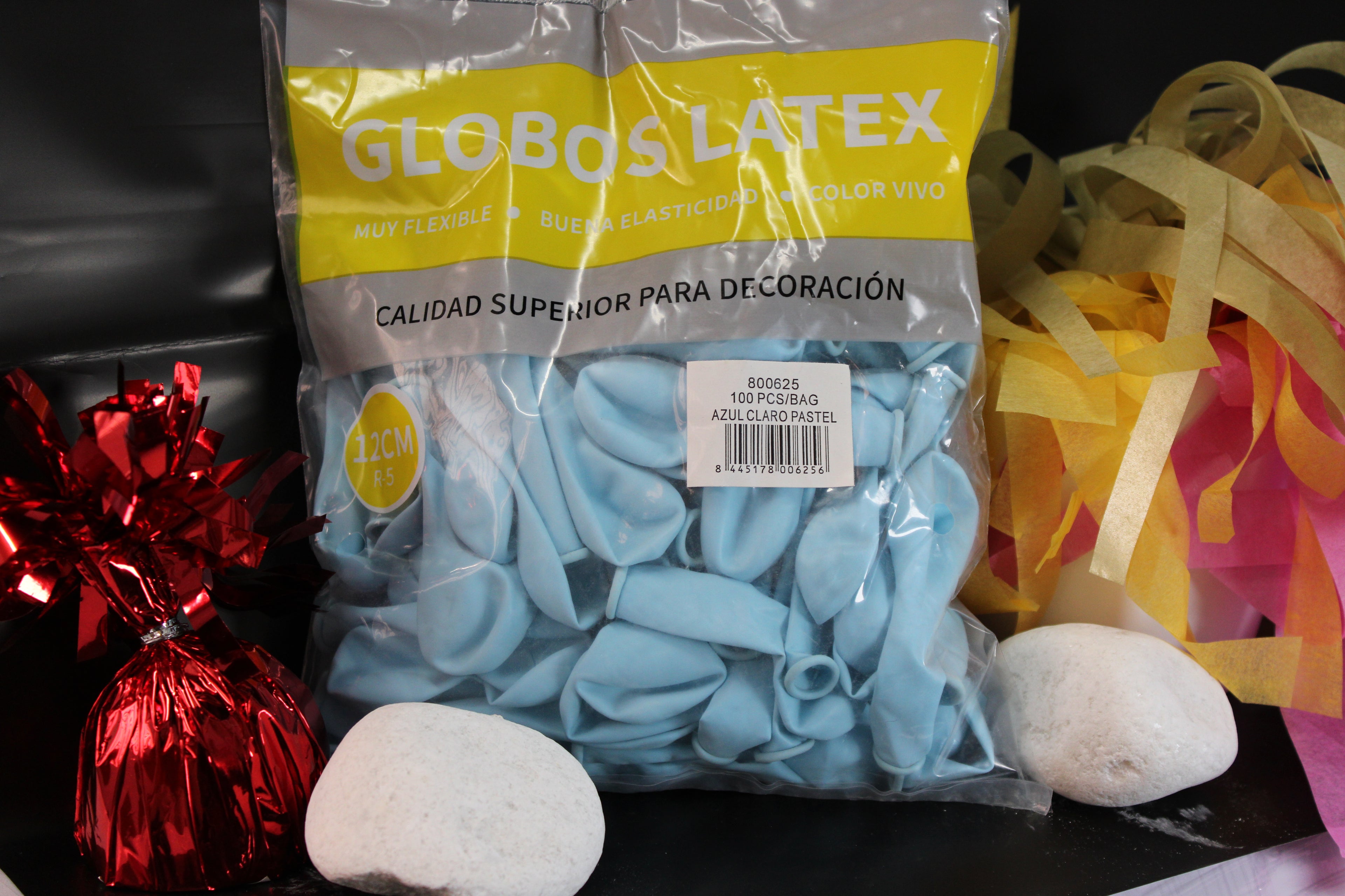 Globos R5 azul claro Pastel