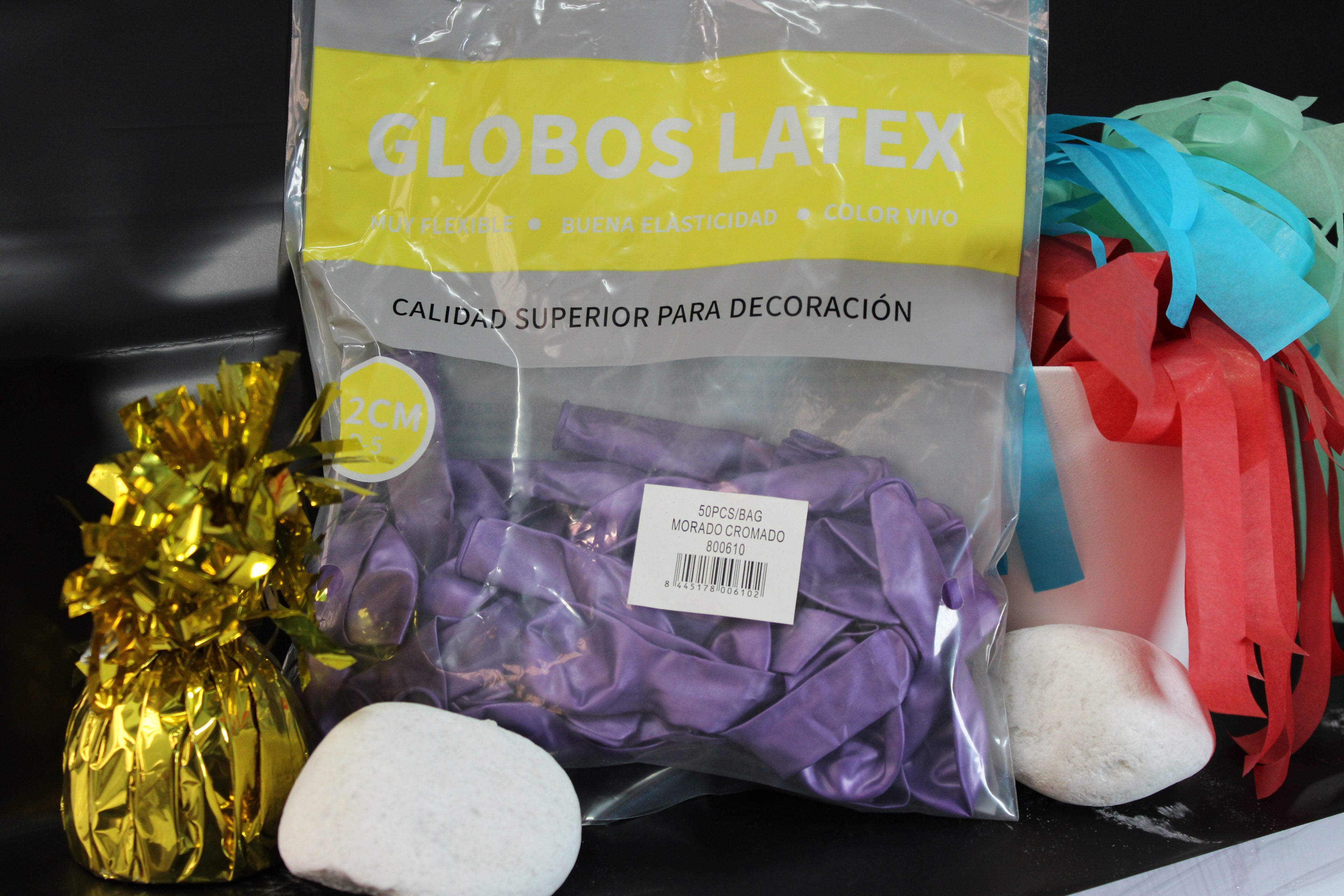 Globos R5 morado cromado