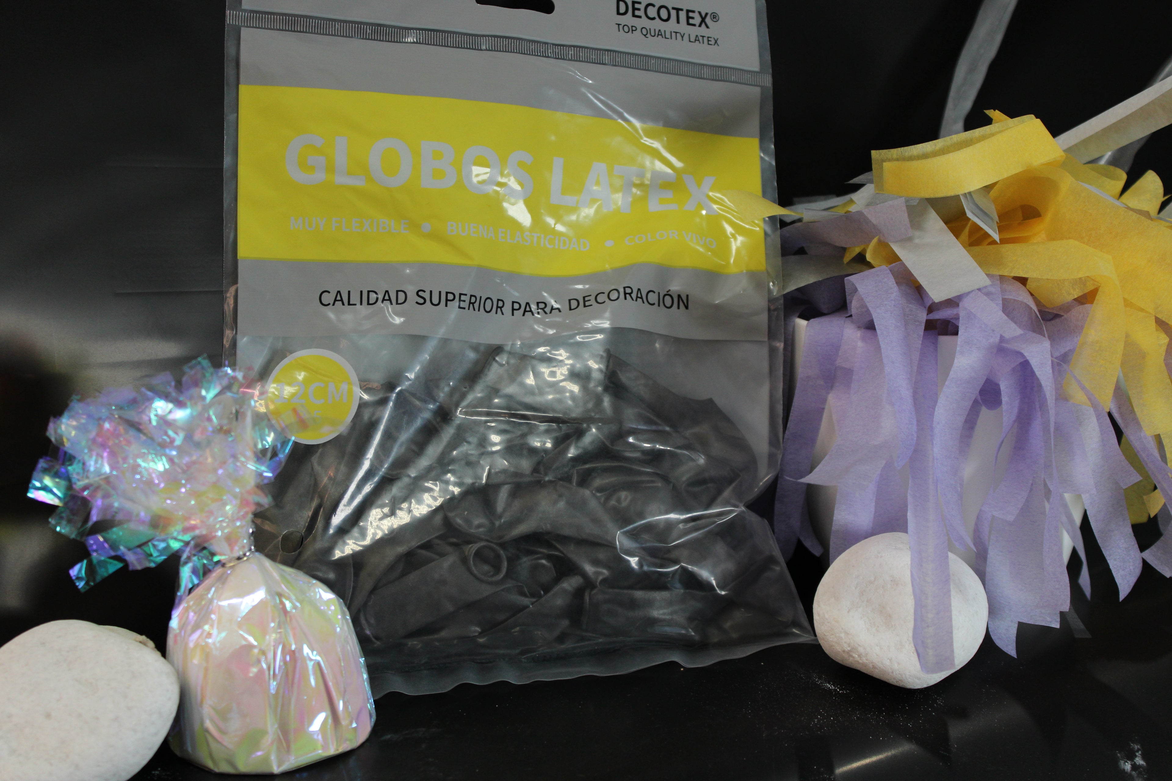 Globos R5 negro cromado