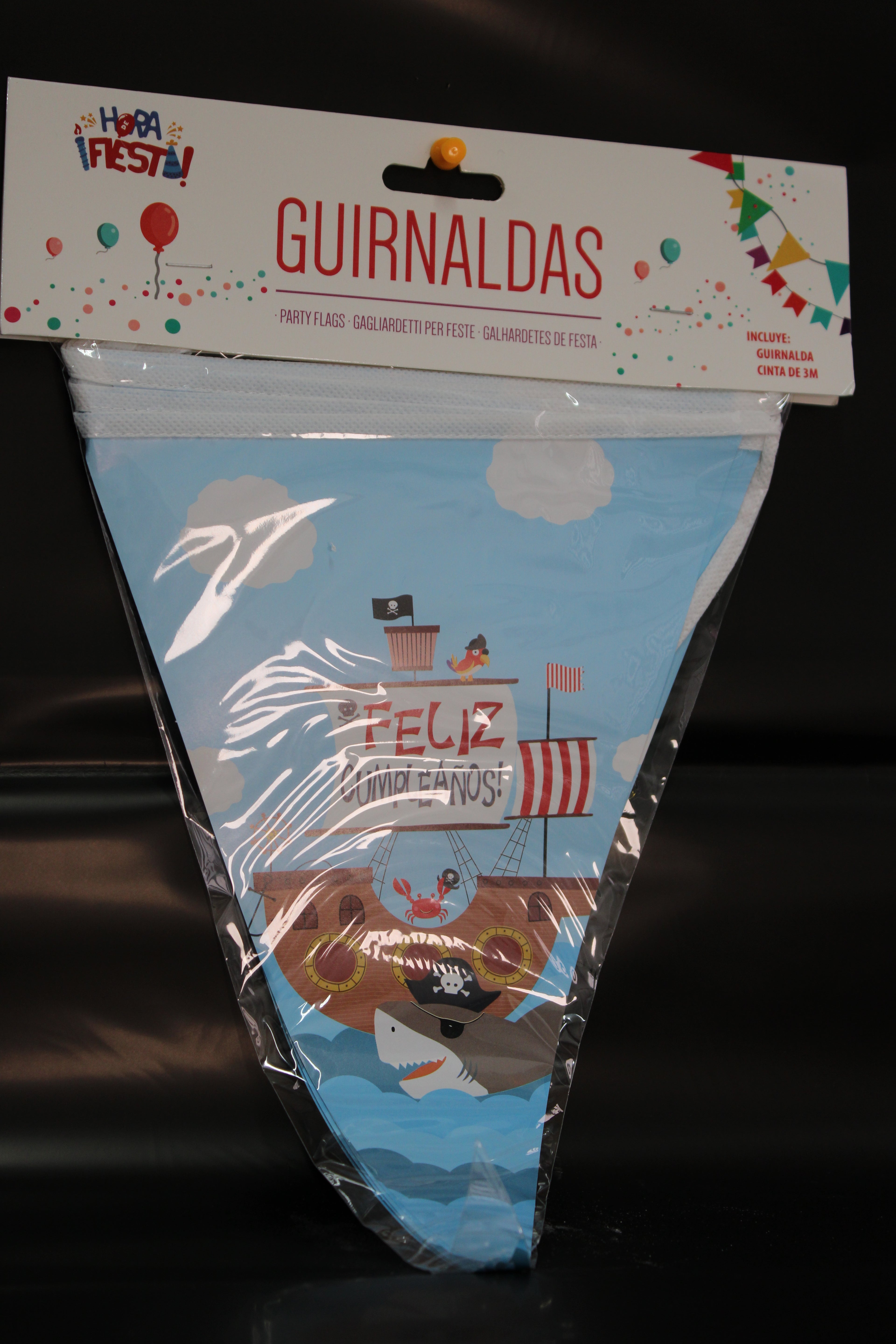 Guirnalda  feliz cumpleaños pirata