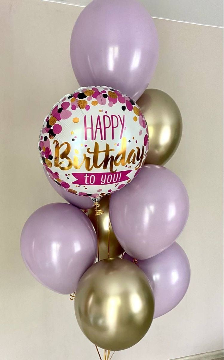 ramo de globo con foil