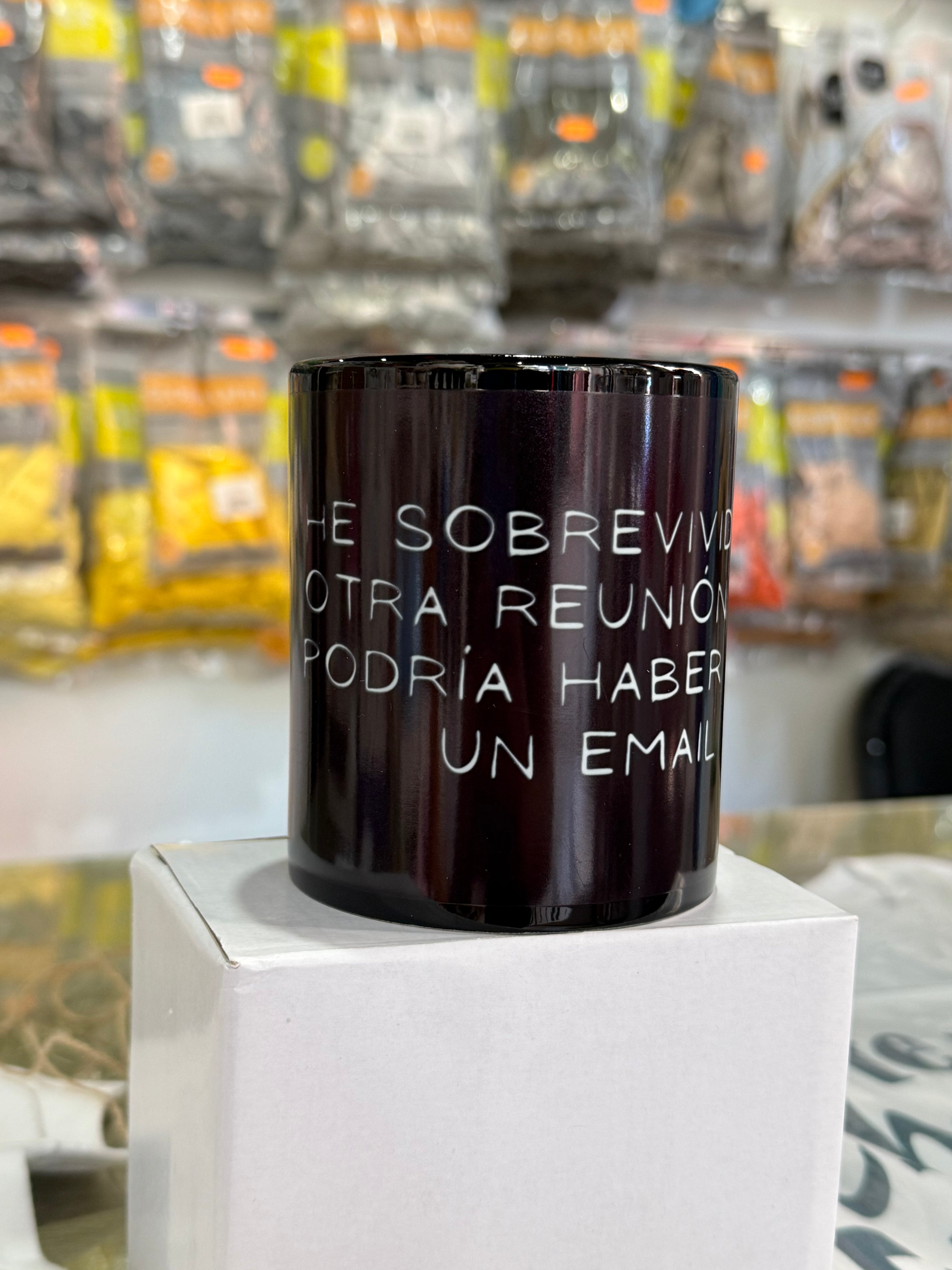 Taza sublimada color negro