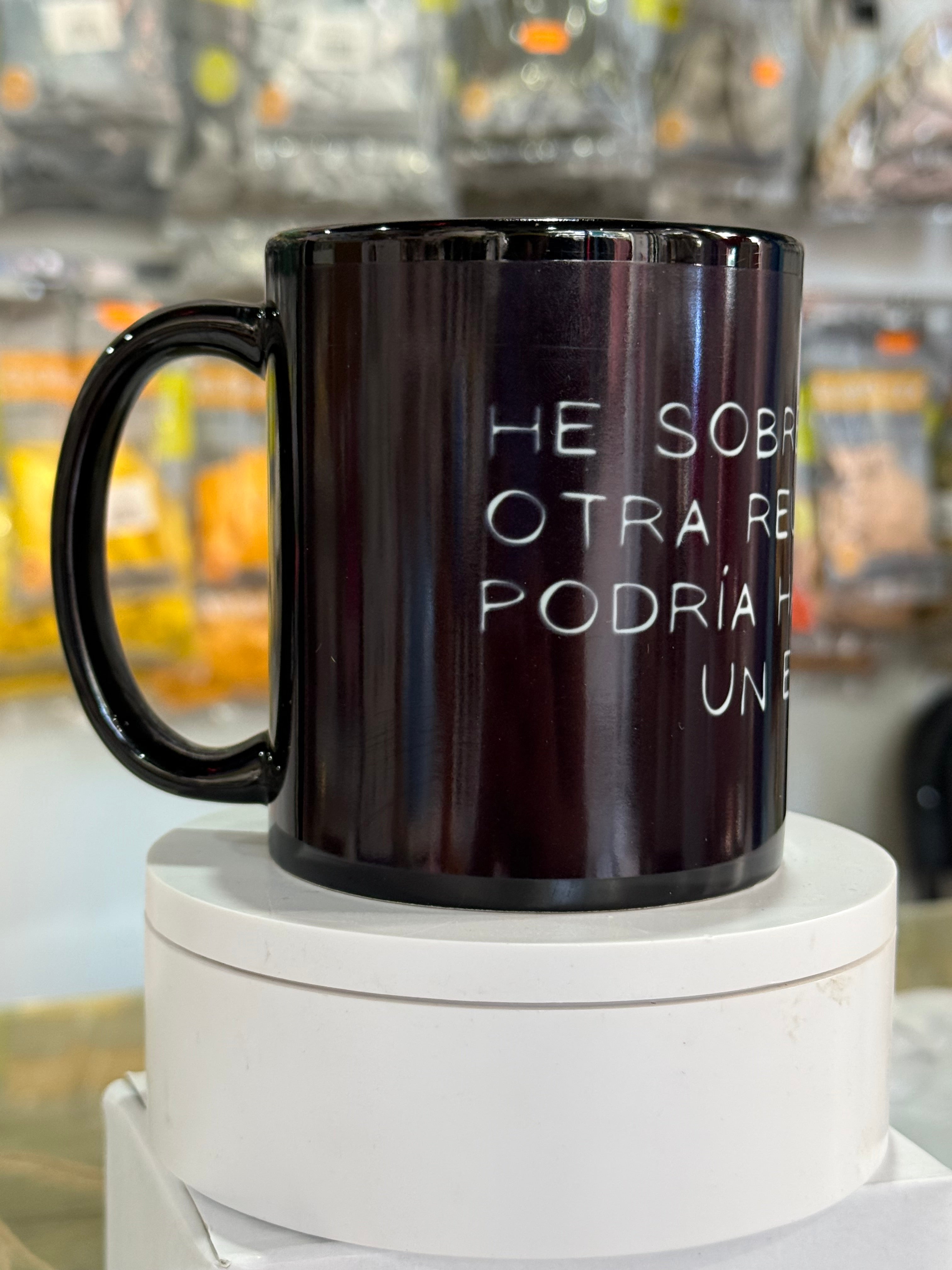 Taza sublimada color negro