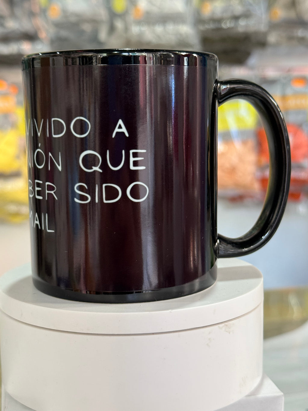 Taza sublimada color negro