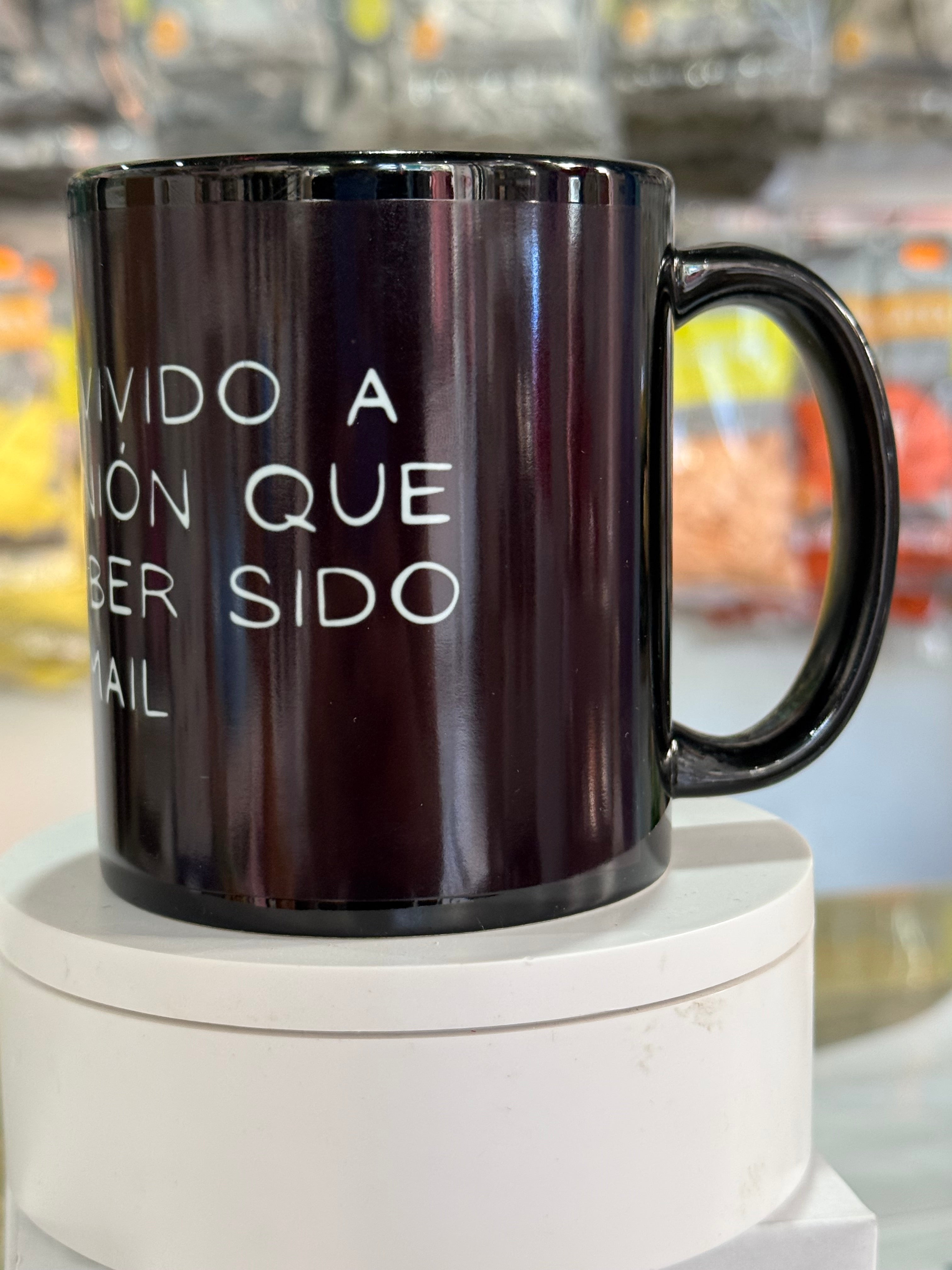 Taza sublimada color negro