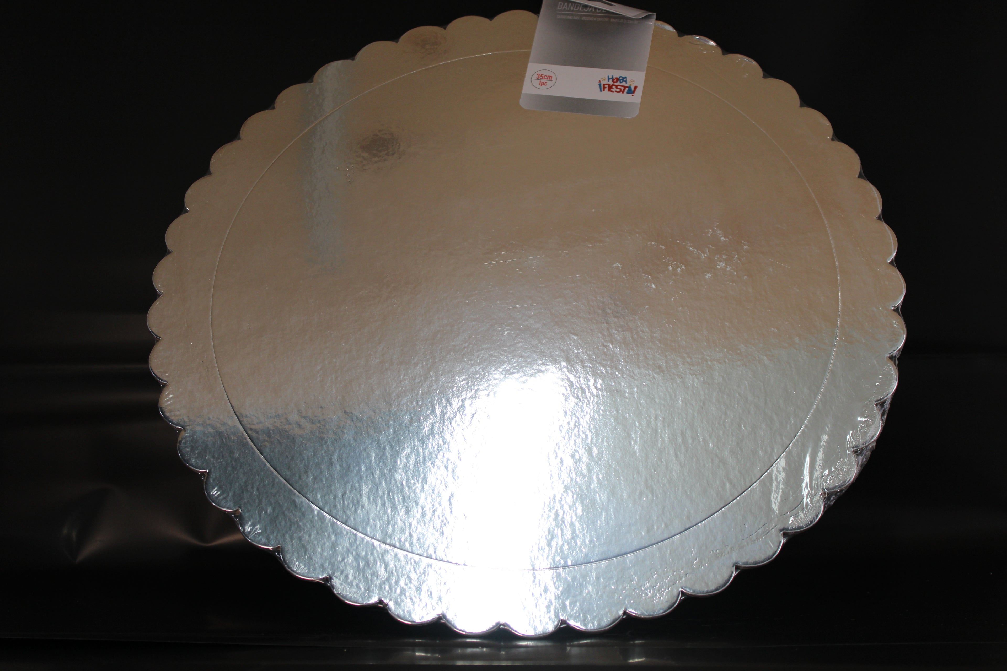 bandeja de carton plata 45cm
