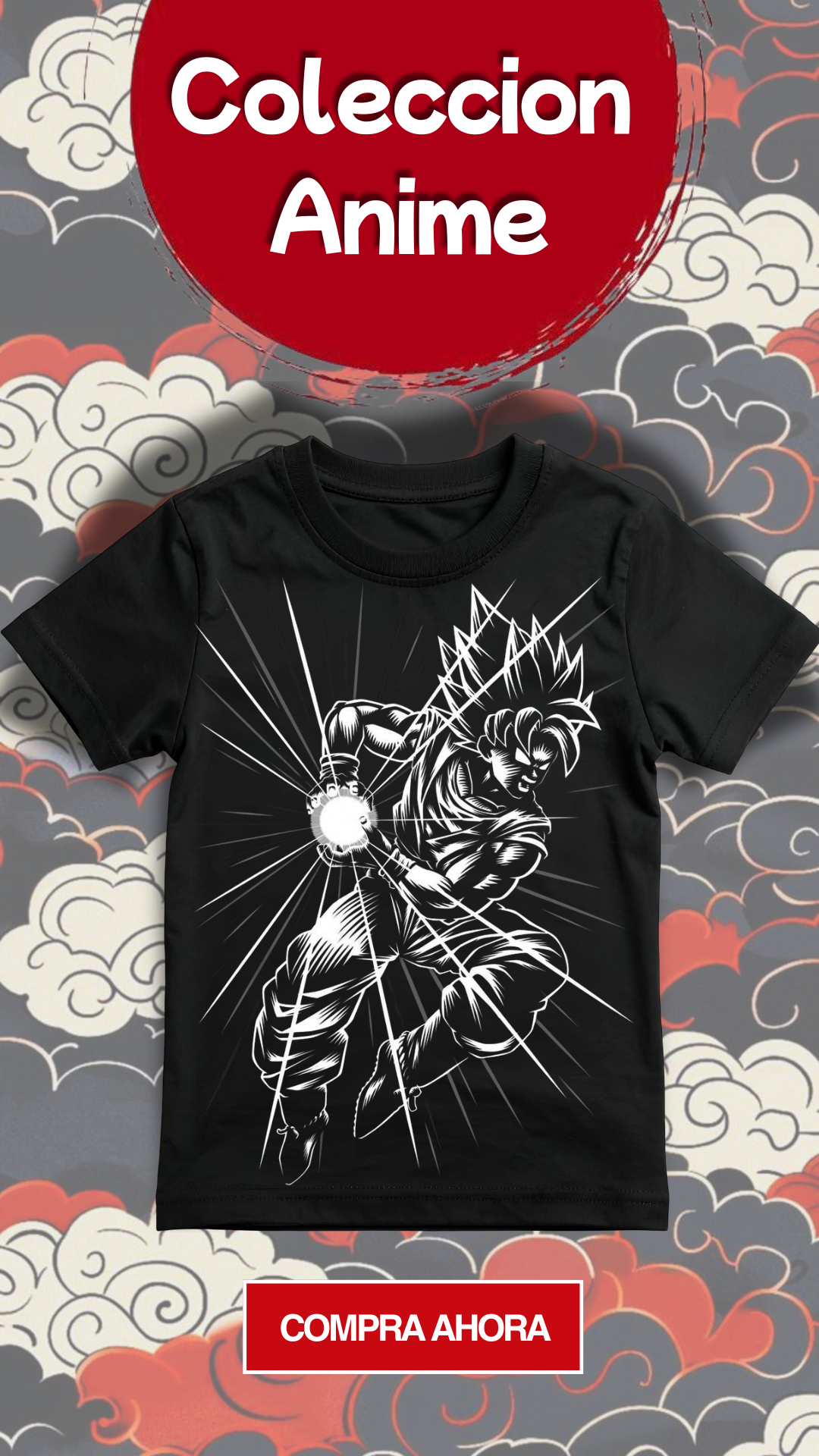 camiseta DTF Goku