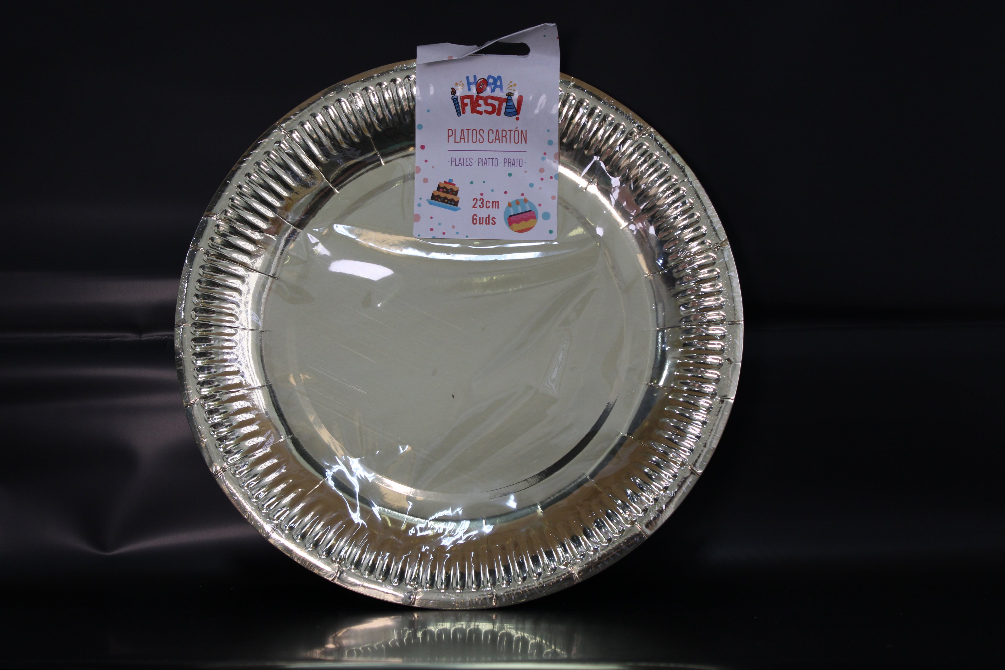 plato dorado 23cm