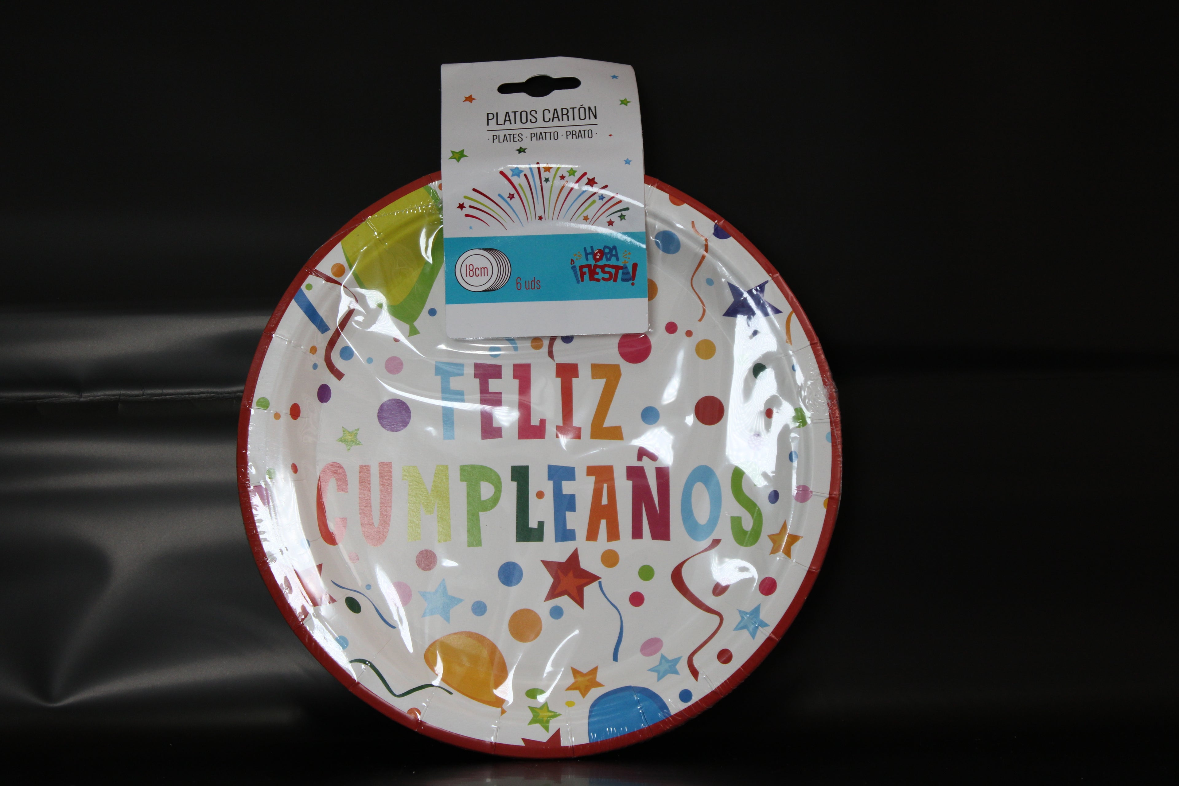 plato feliz cumpleaños 18cm