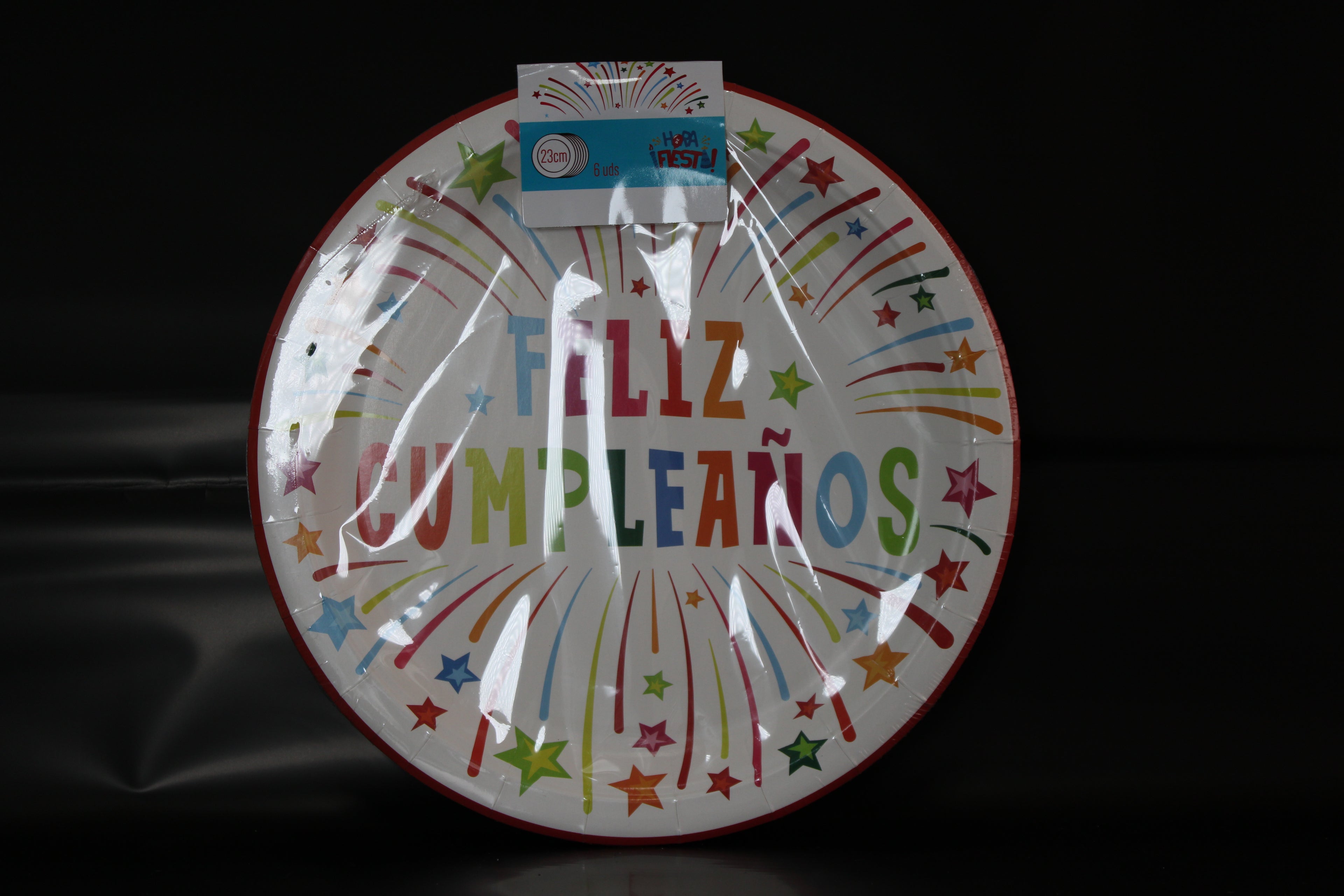 plato feliz cumpleaños 23cm