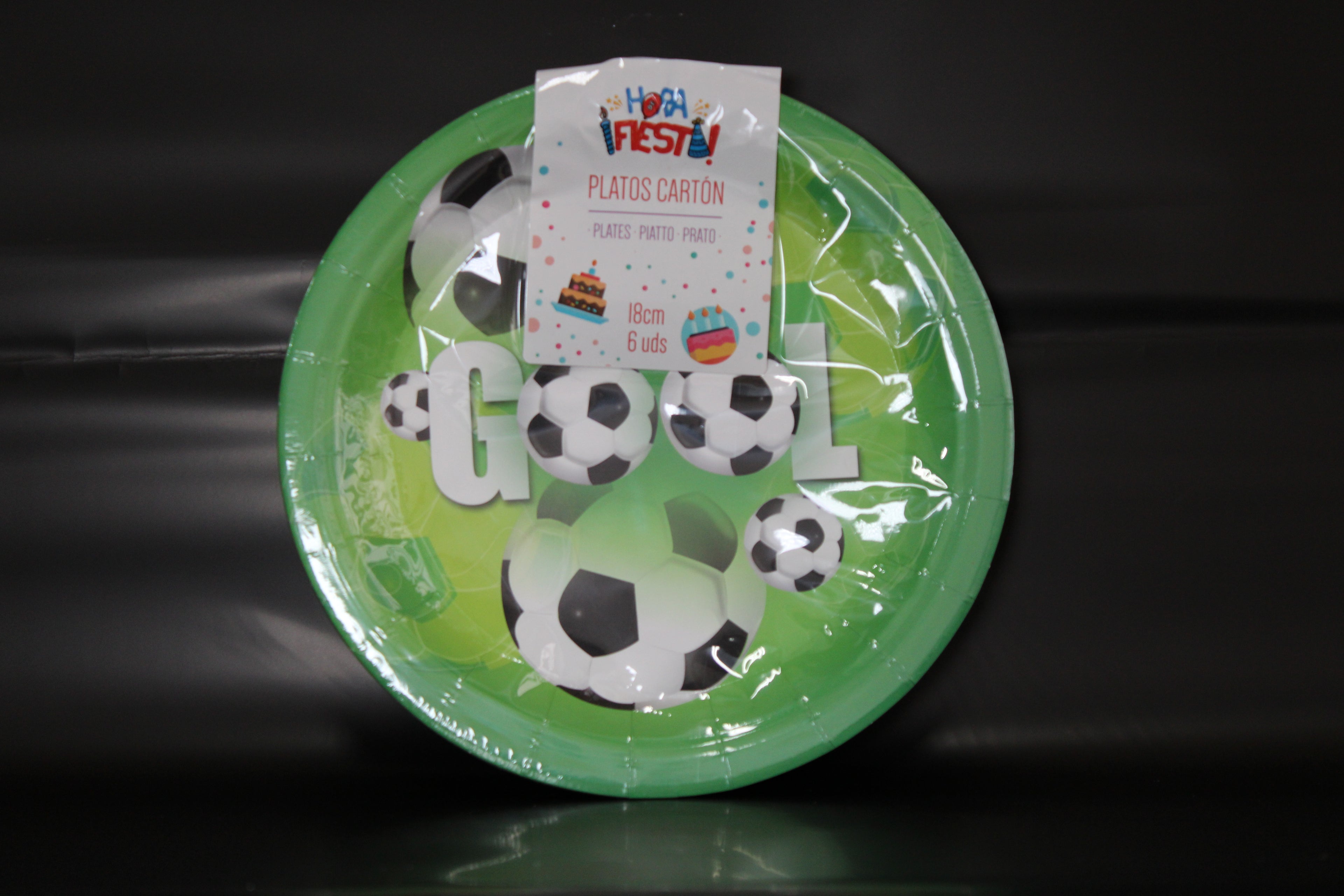 plato futbol 18cm