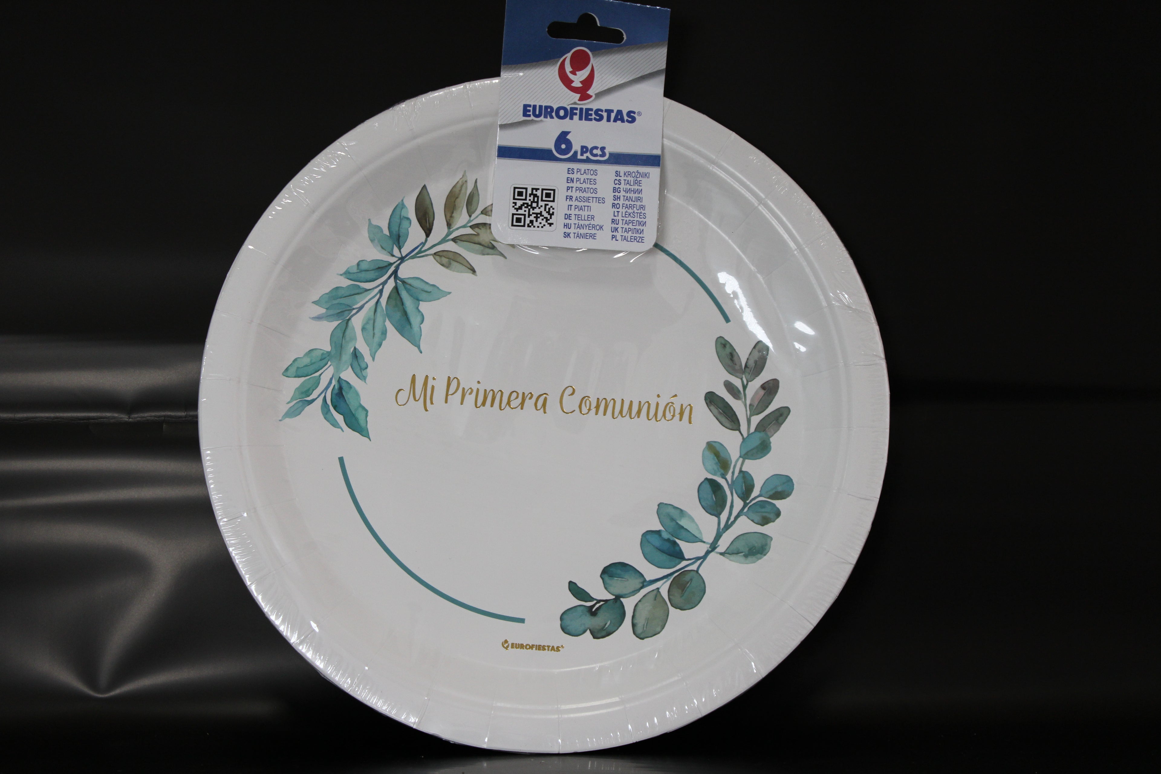 plato primera comunion 23cm