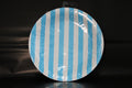 plato raya azules 23 cm