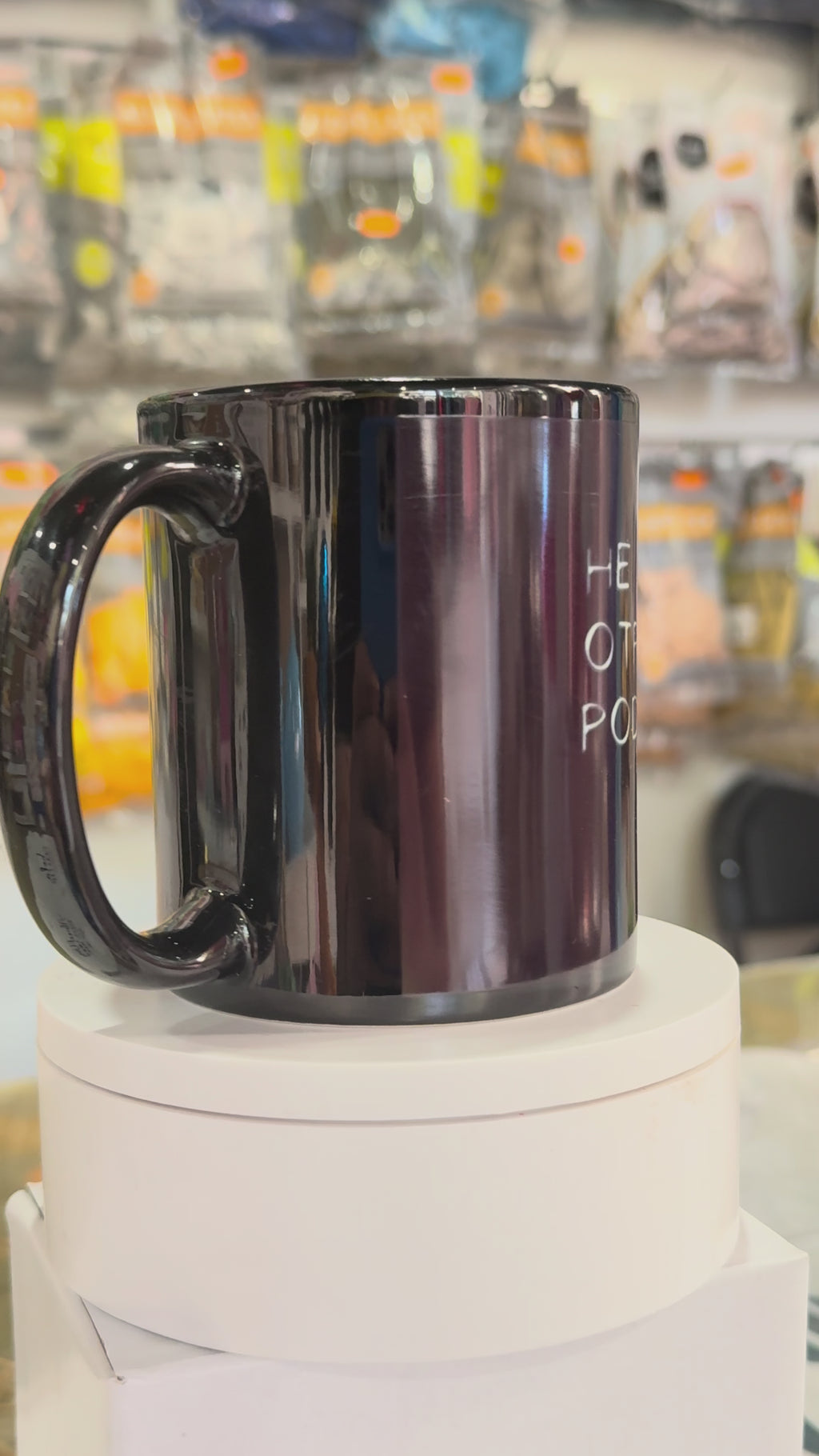Taza sublimada color negro