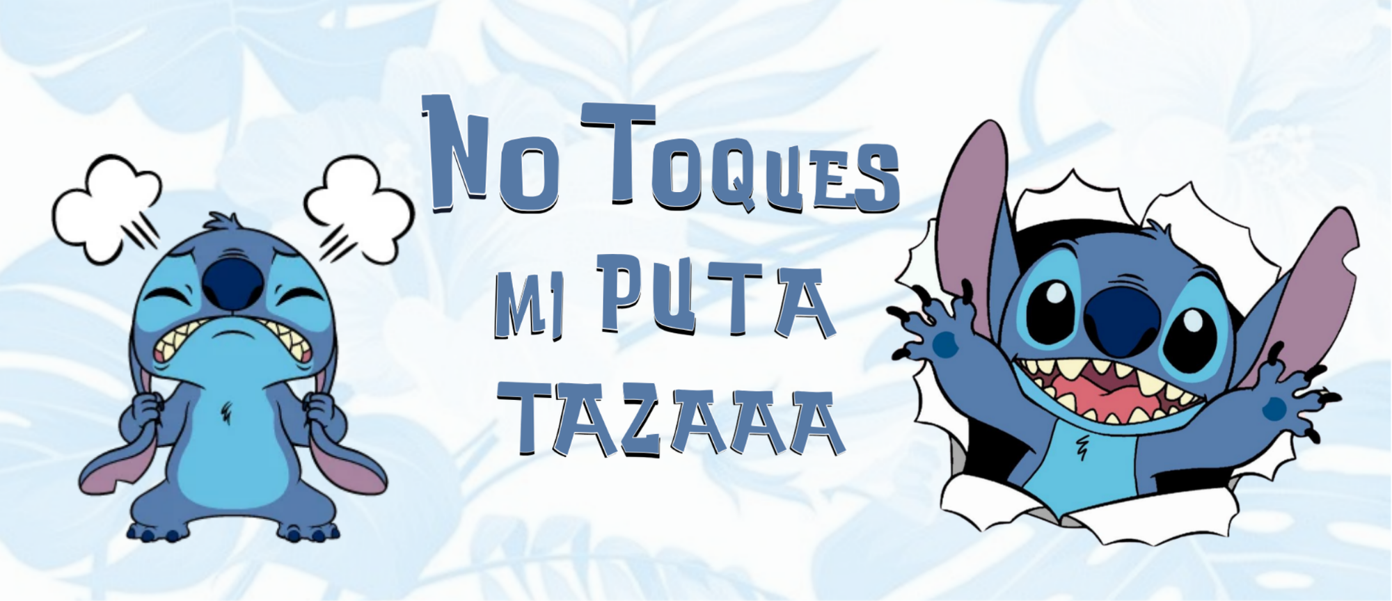 Taza no toque mi  Taza Stitch