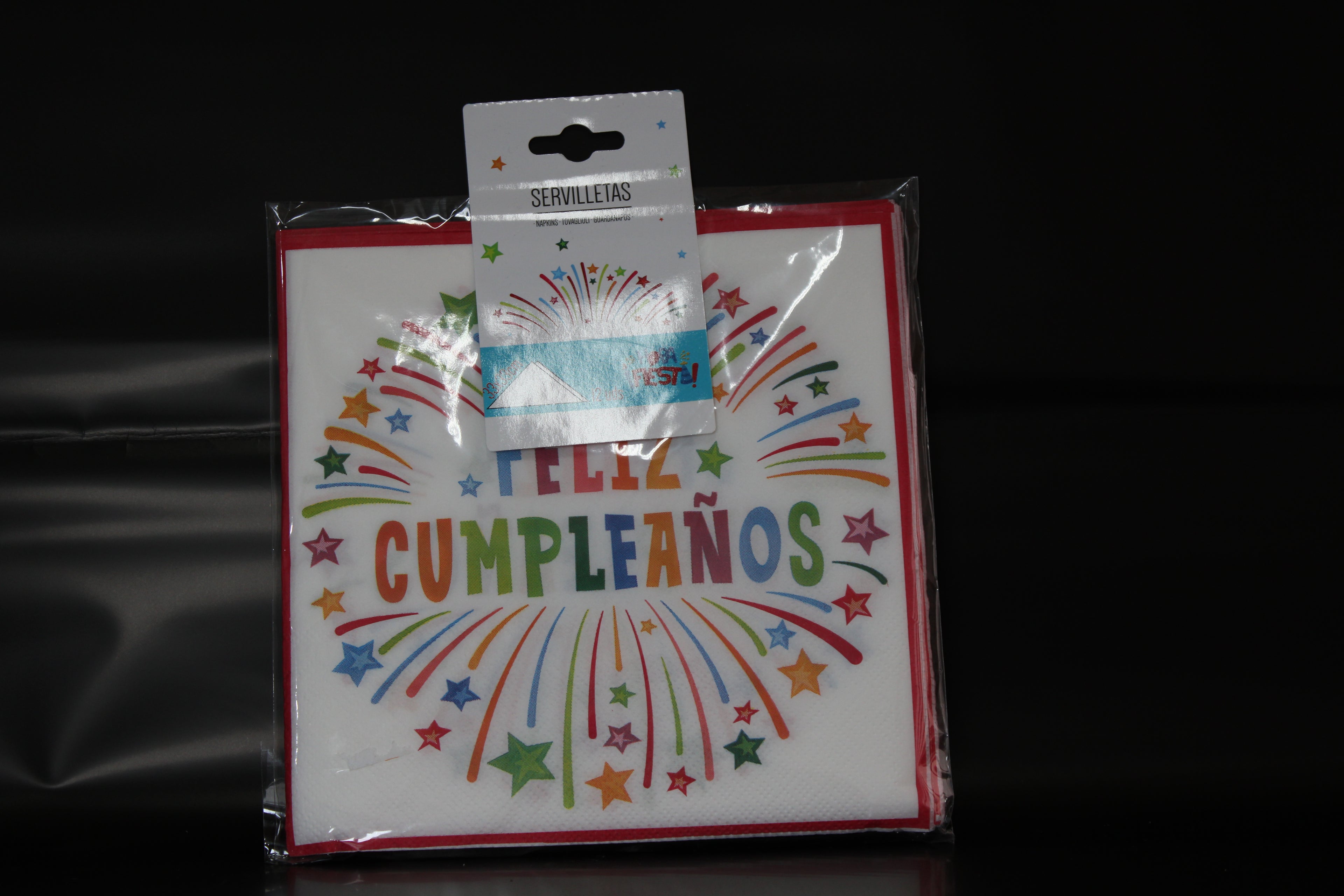 servilleta feliz cumpleaños