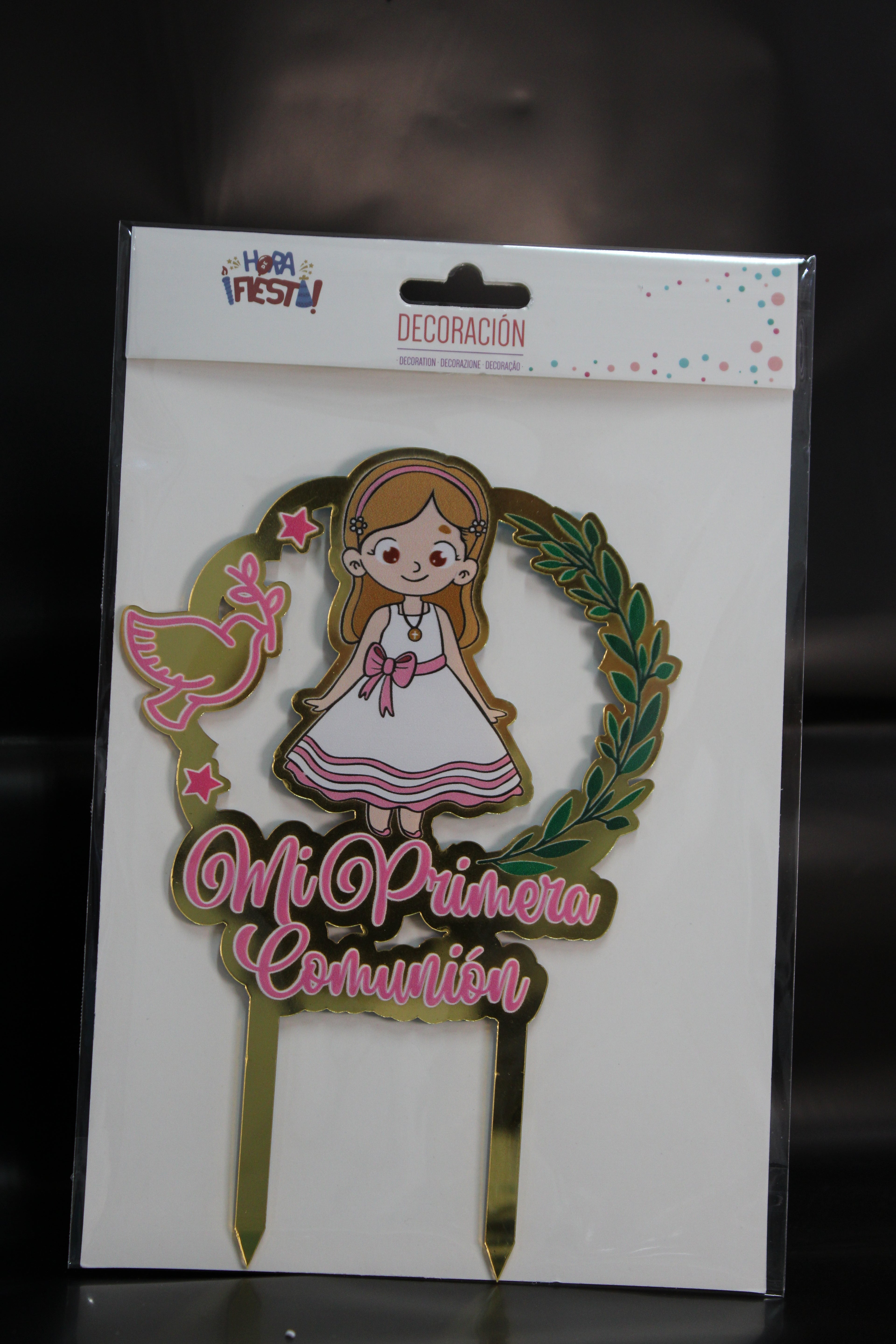 topper comunion niña