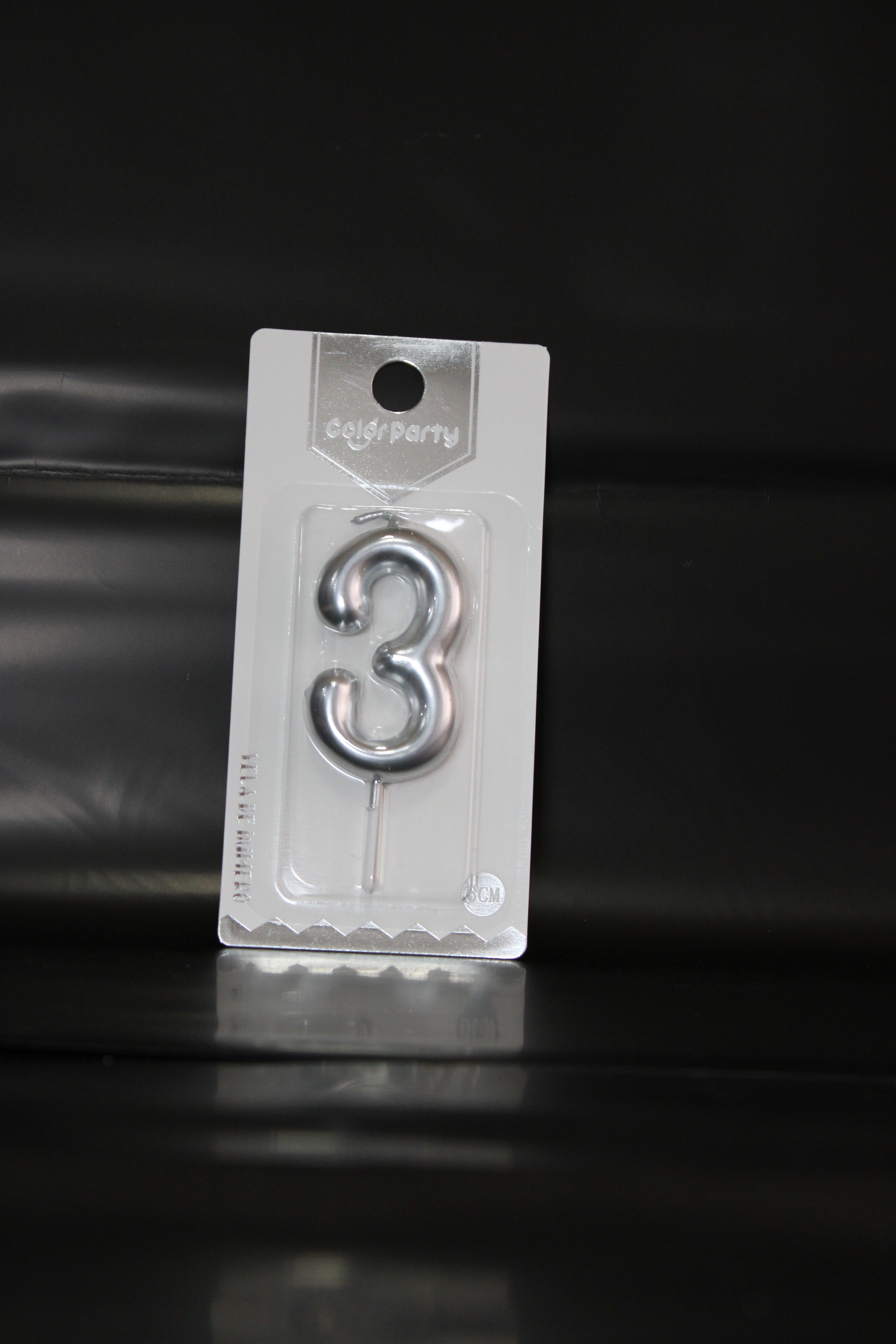 vela plata numero 3